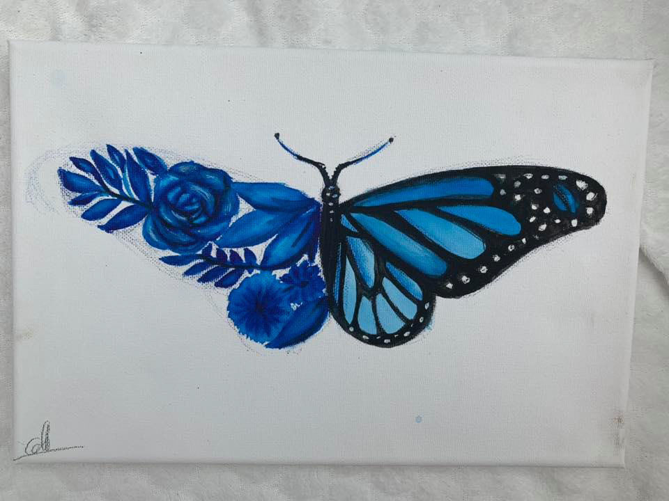 Be Free, A4, Watercolour, Canvas