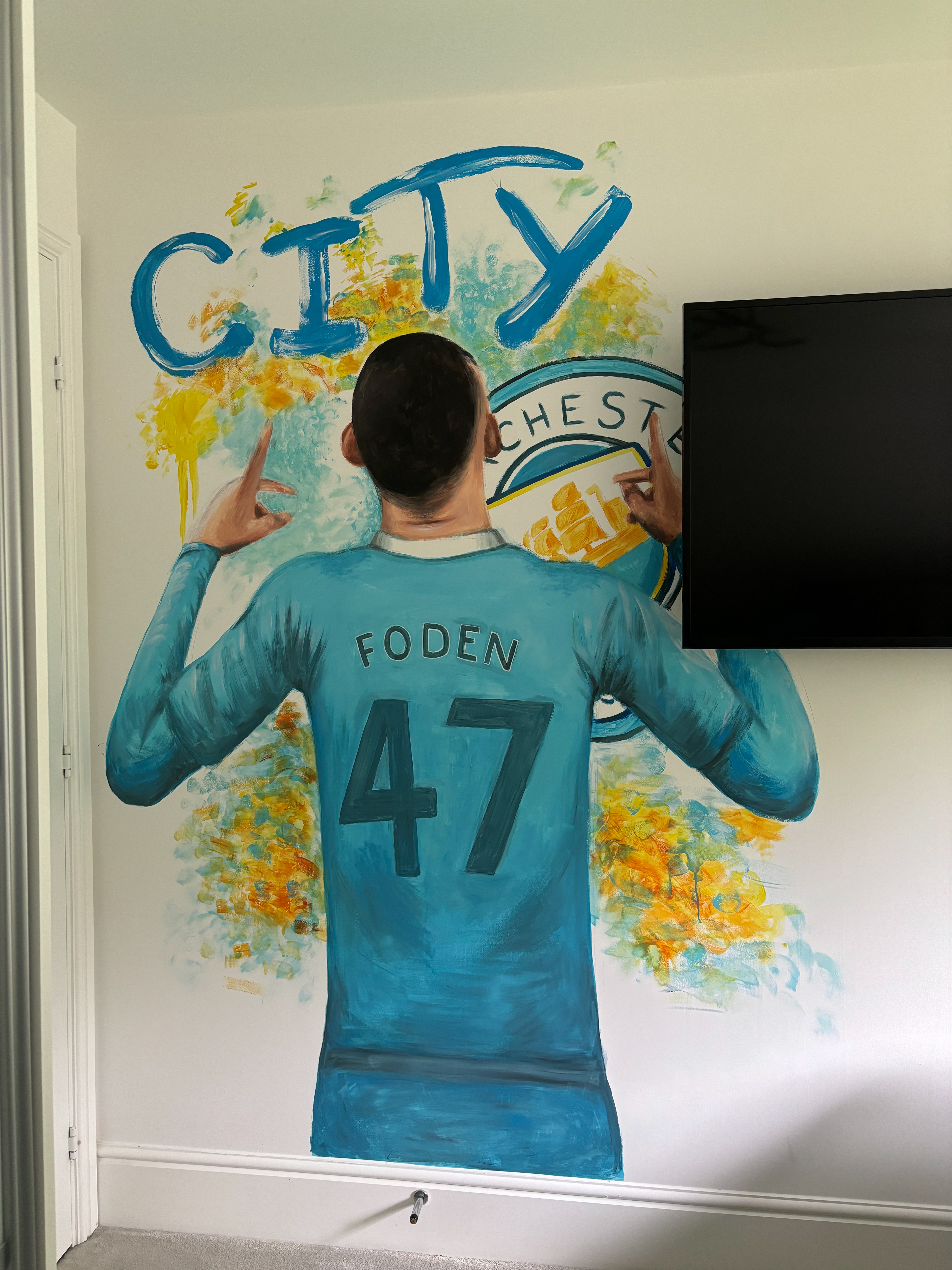 Foden Manchester City Bedroom Wall Mural