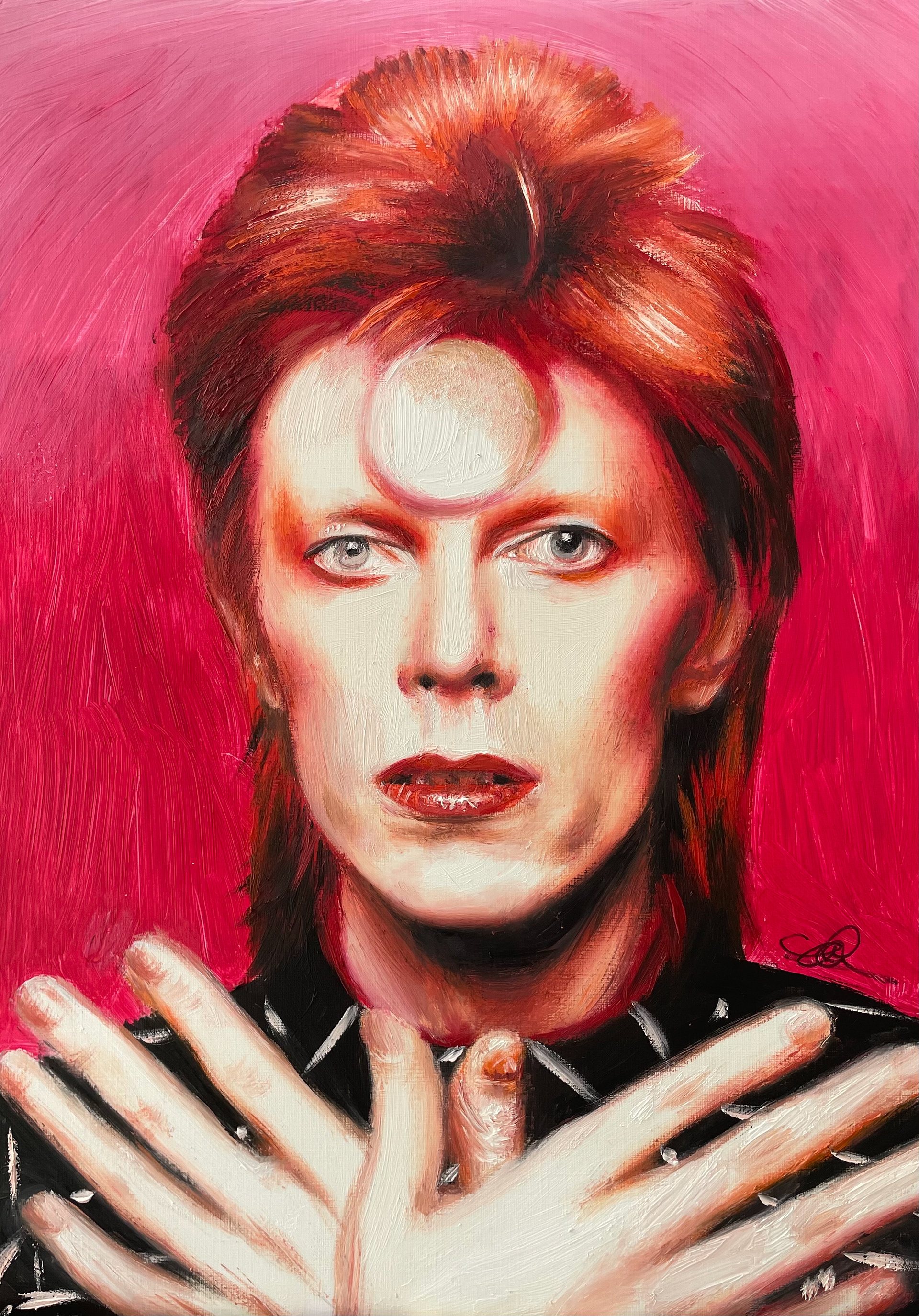 Ziggy, A3, Oil, Canvas Paper