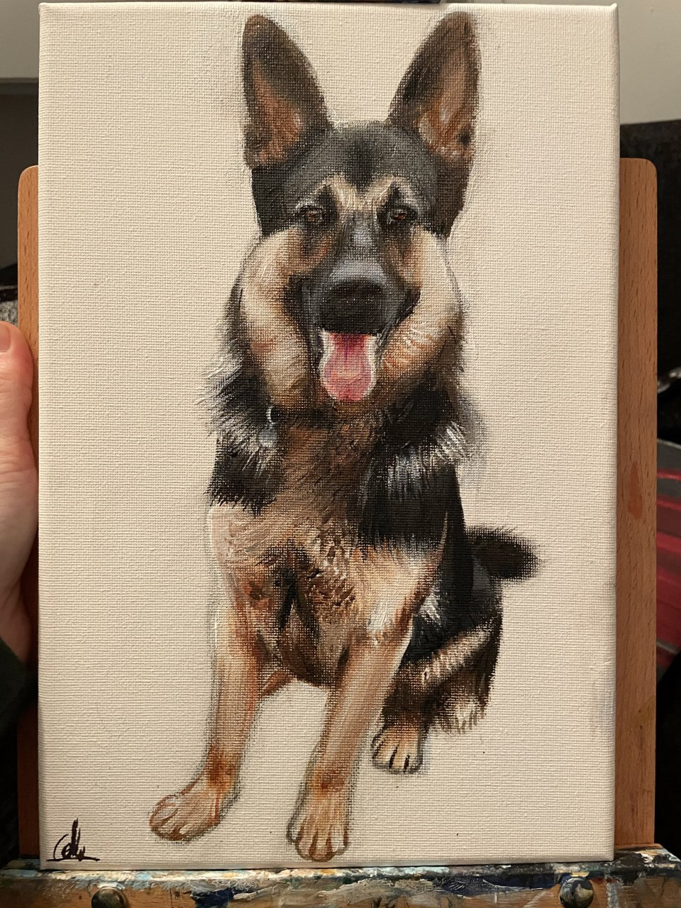 Lovey, A4, Acrylic, Canvas