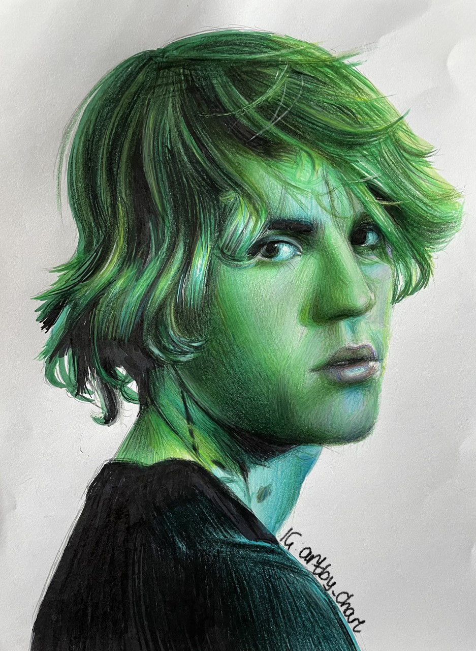 Justice, A4, Colour Pencil, Paper