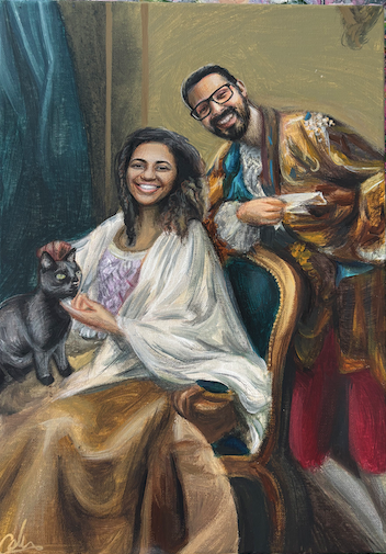 Royal Transcription, A2, Acrylic, Canvas