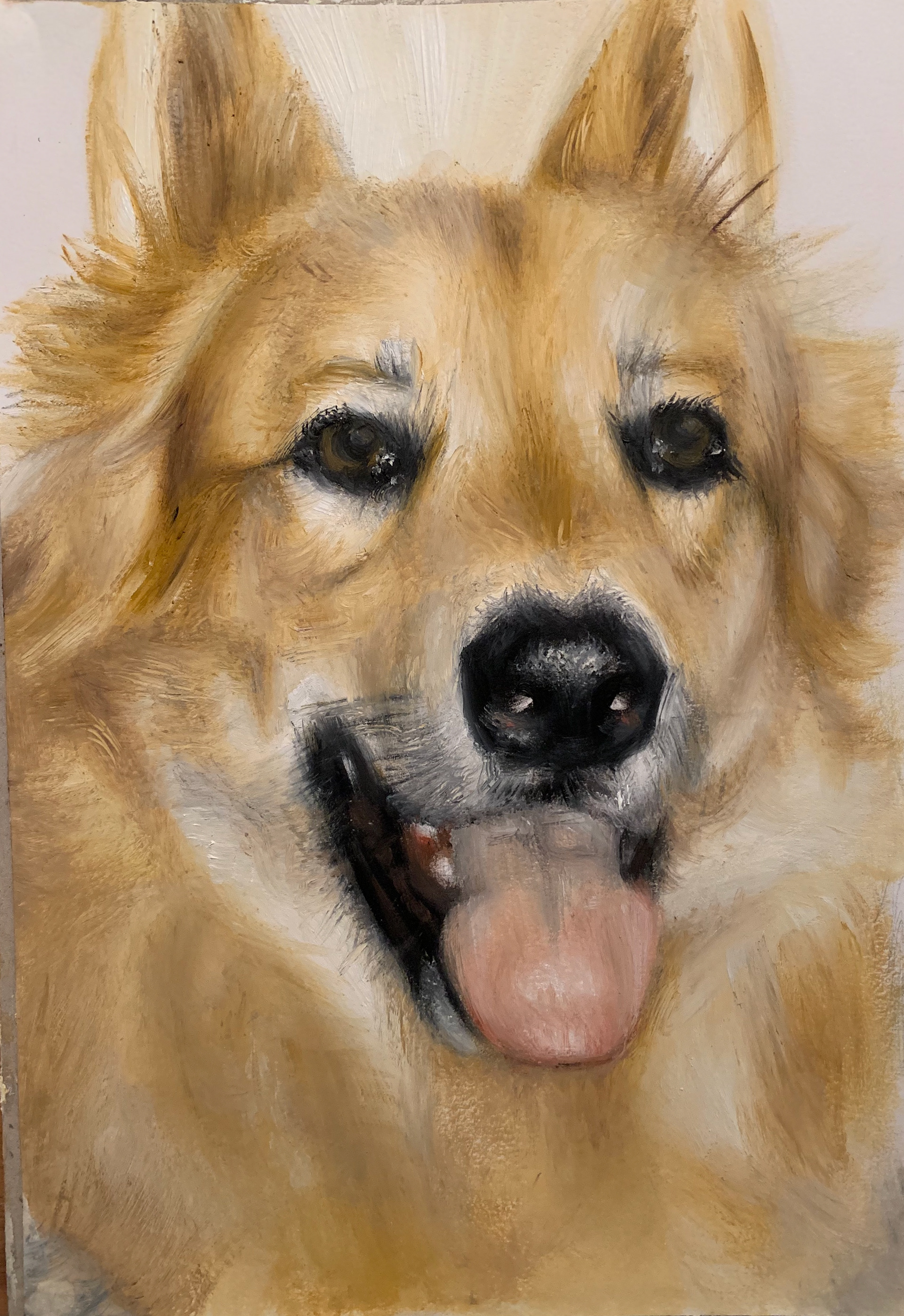 Smile, A4, Oil, Paper