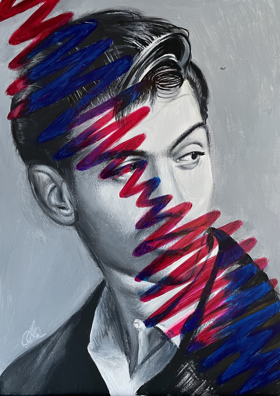 Arctic Monkeys, A3, Acrylic, Canvas Paper