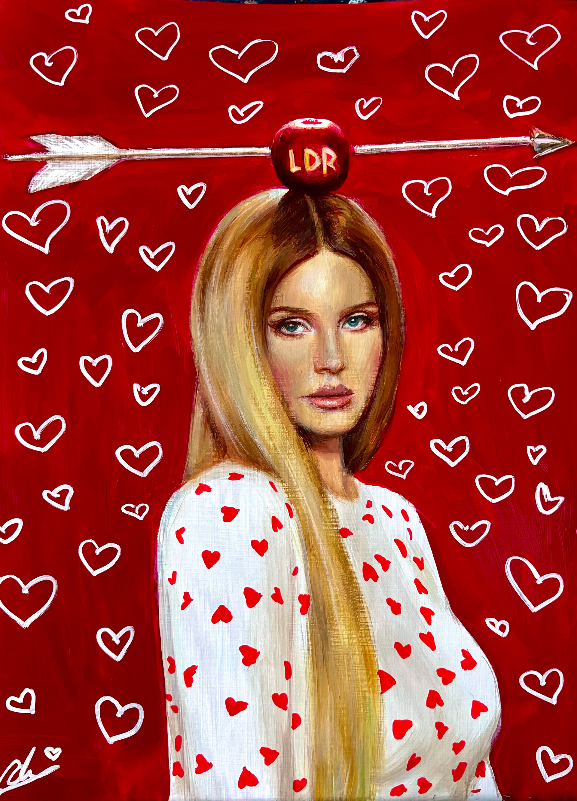 Lana, A3, Acrylic. Canvas Paper