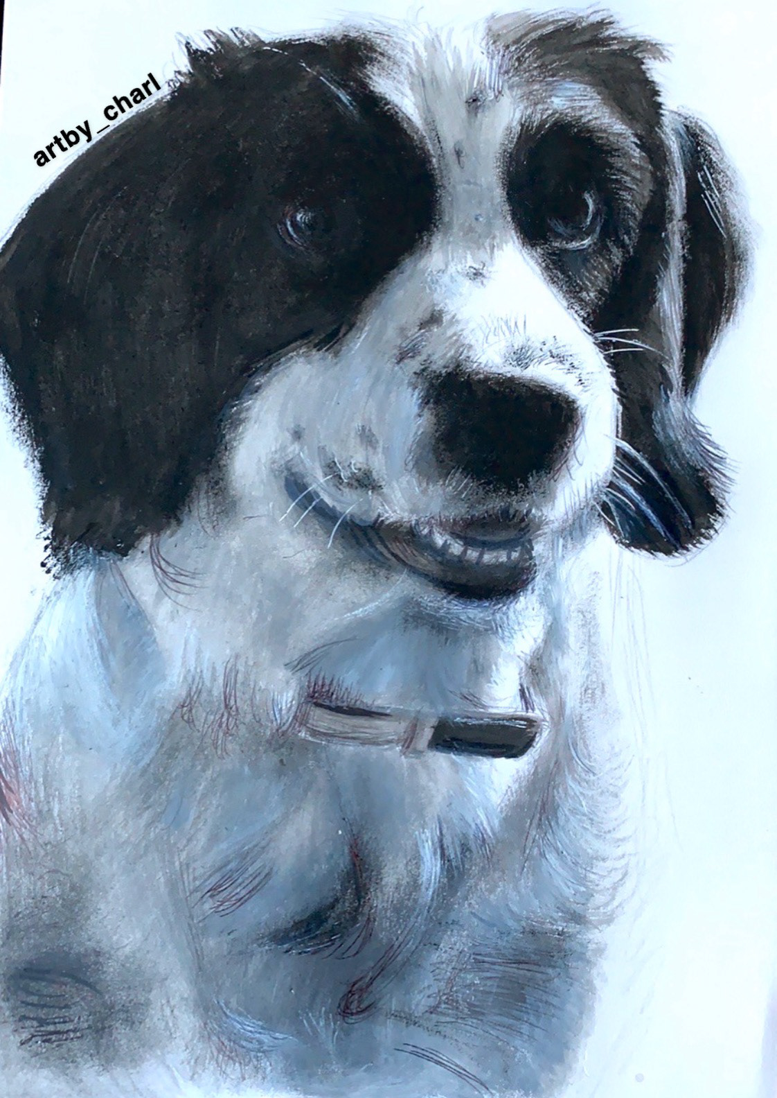 Sweet Pea, A4, Acrylic, Paper