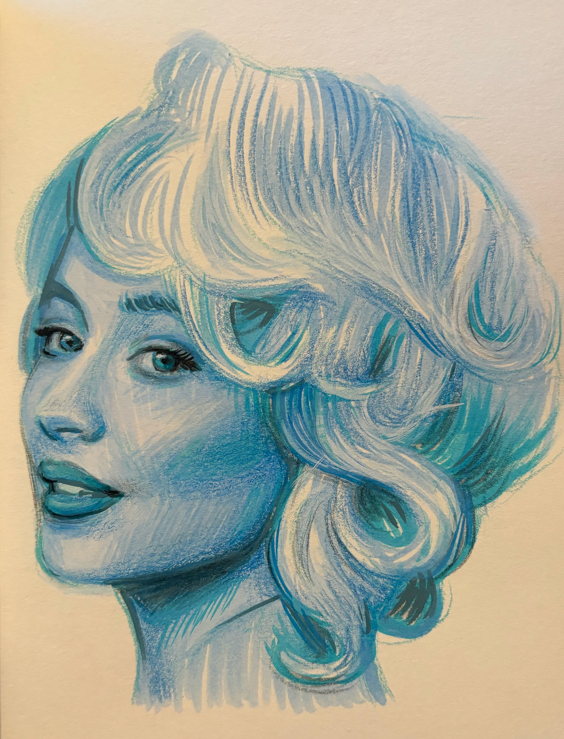 Baby Brina, A5, Sketchbook, Marker Pen and Pencil