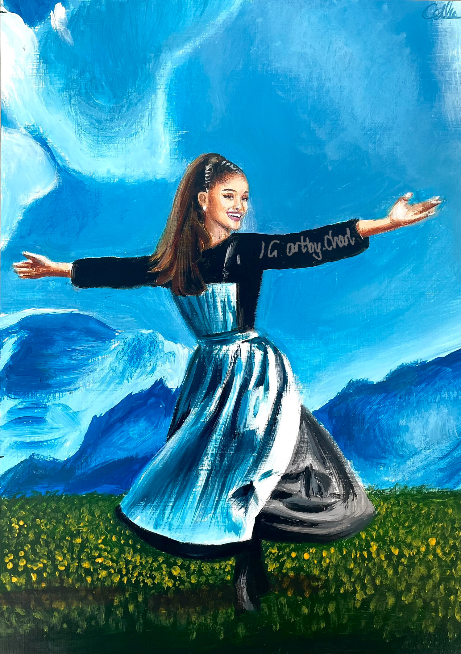 Favourite Things, A3, Acrylic Paint, Canvas Paper