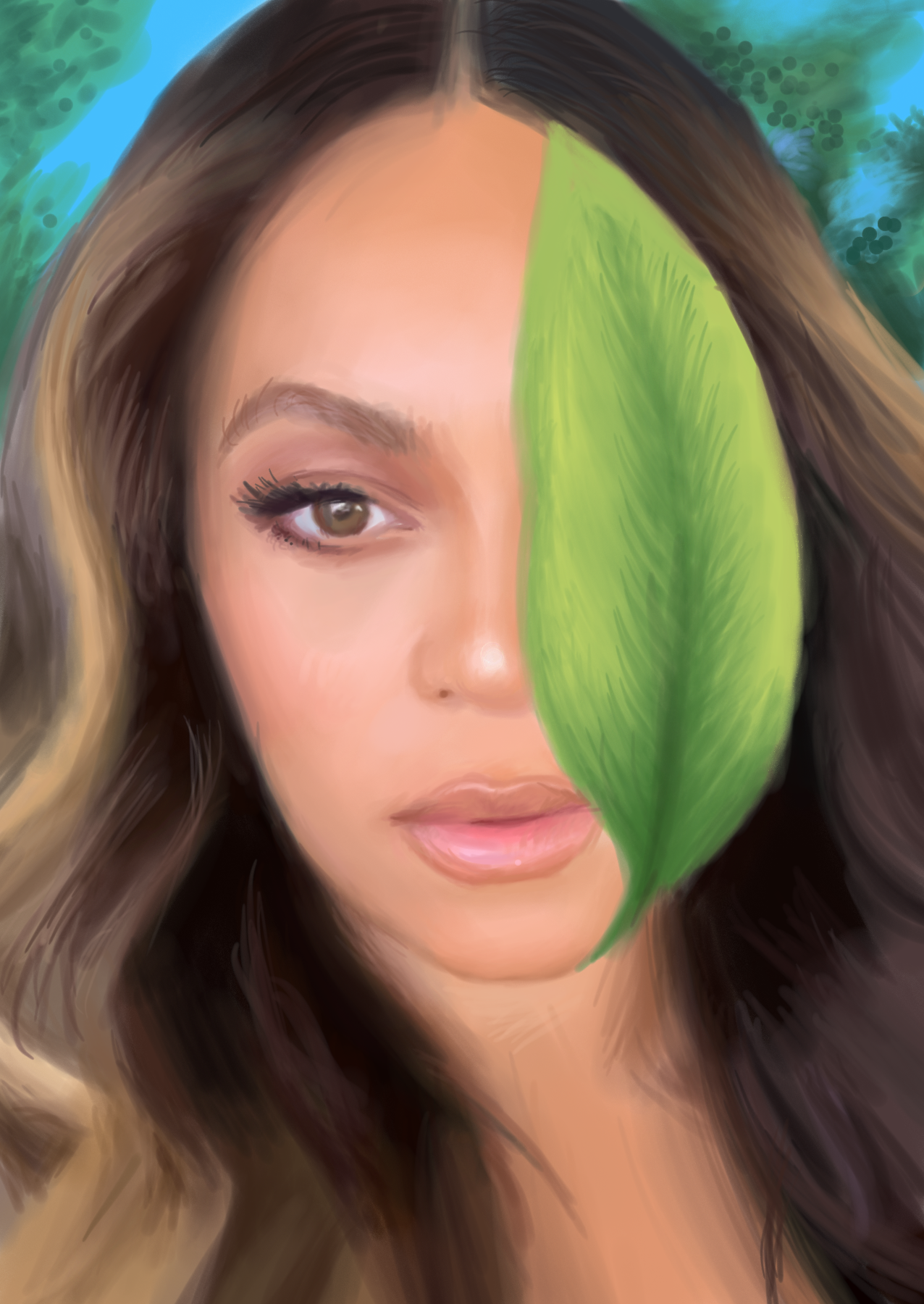 Tropical, Marker Pen Tool, Adobe Sketch