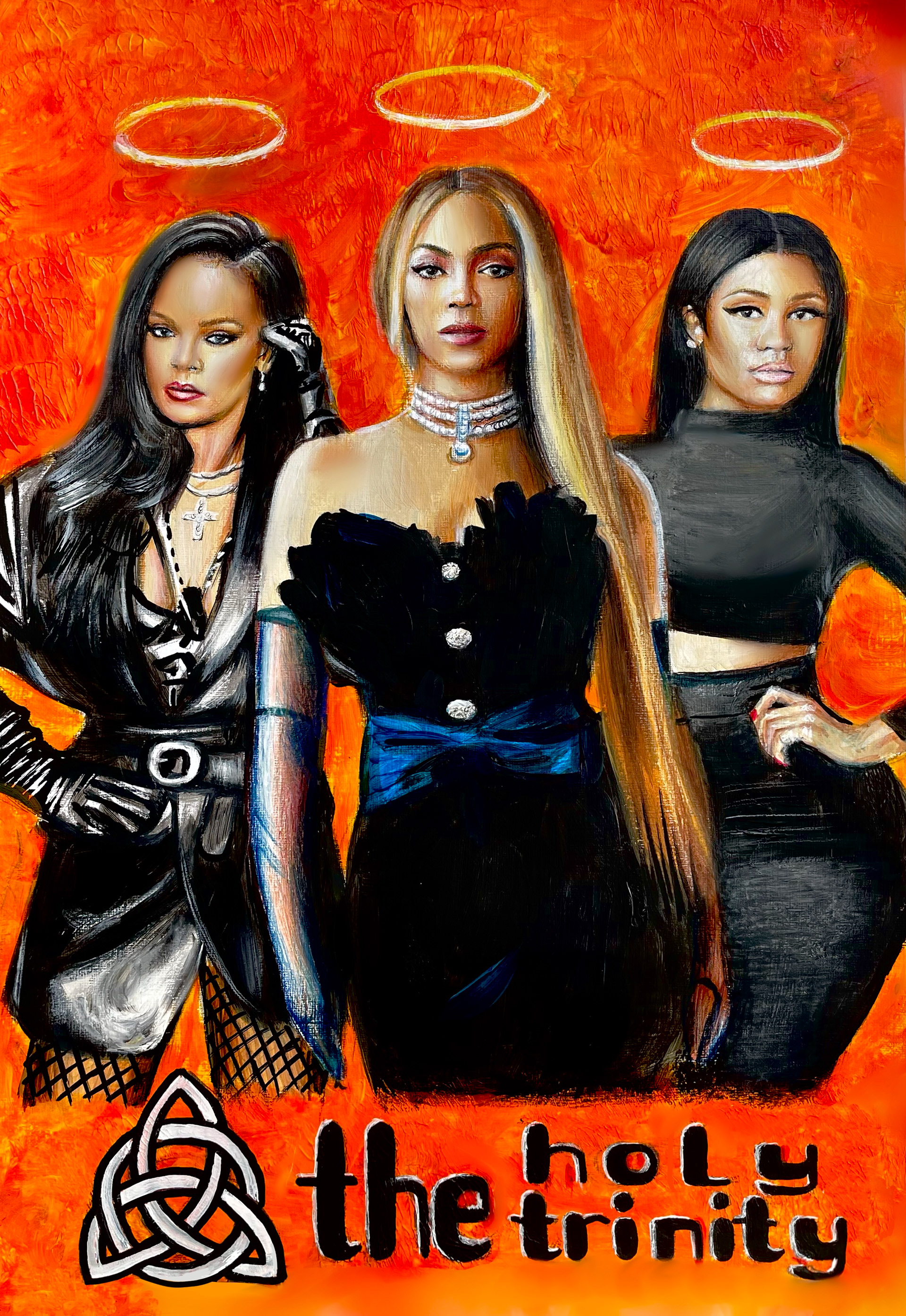 The Holy Trinity, A3, Acrylic, Canvas Paper