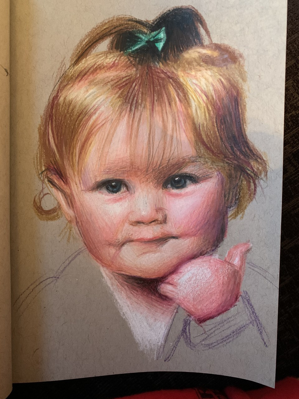 charly farly, A5, Colour Pencil, Grey Paper 