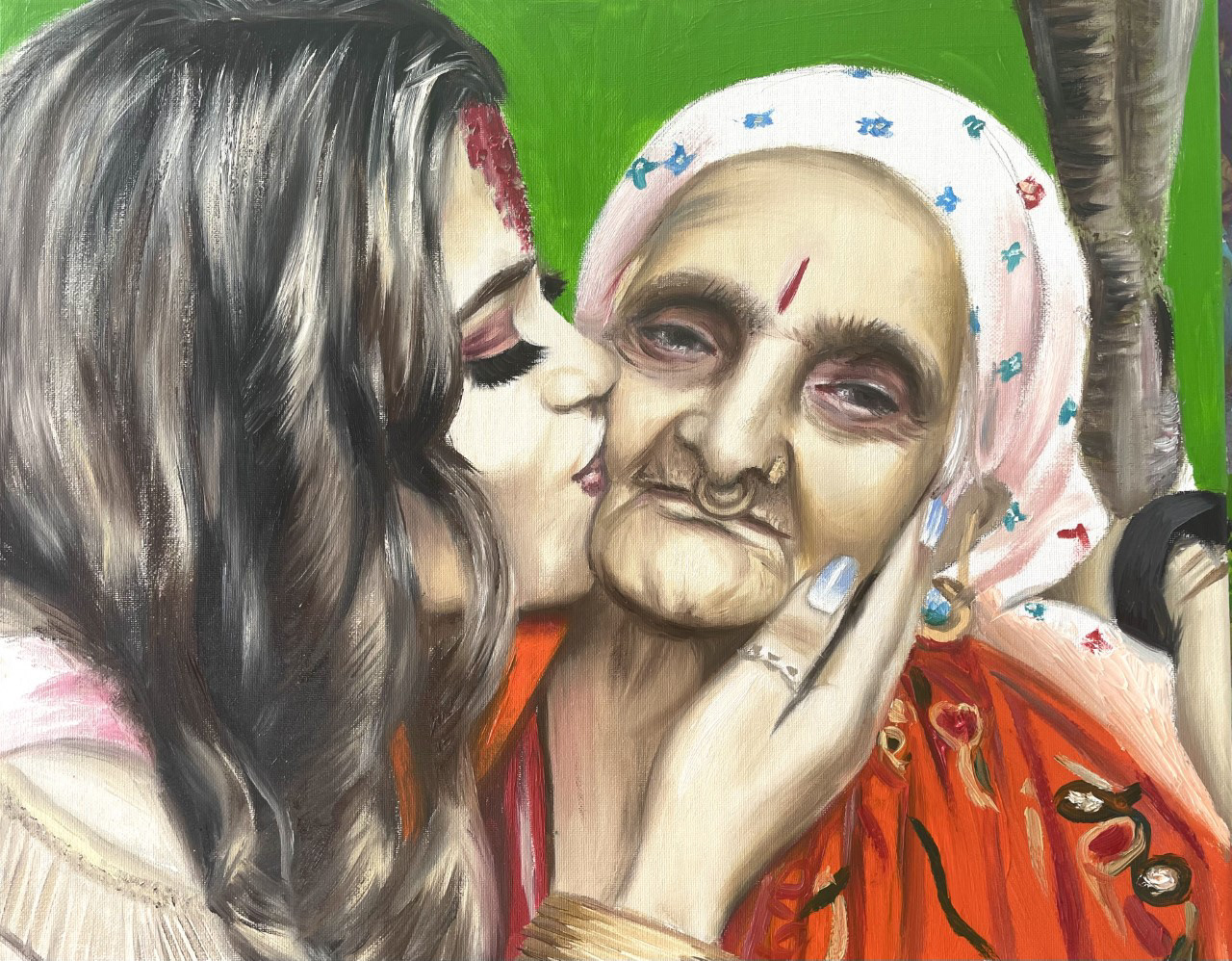 Family Love, A2, Oil Paint, Canvas