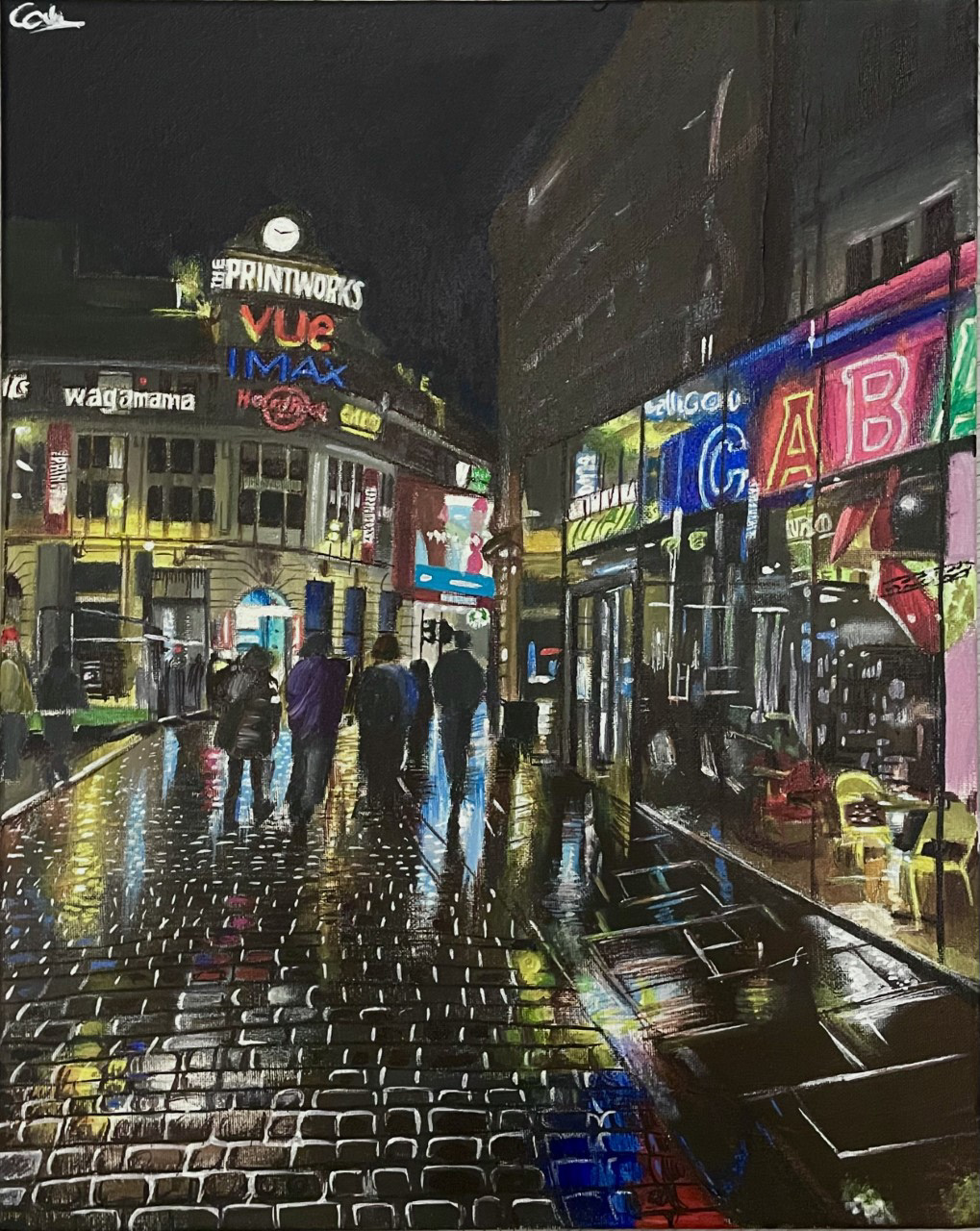 After Hours, A2, Acrylic, Canvas
