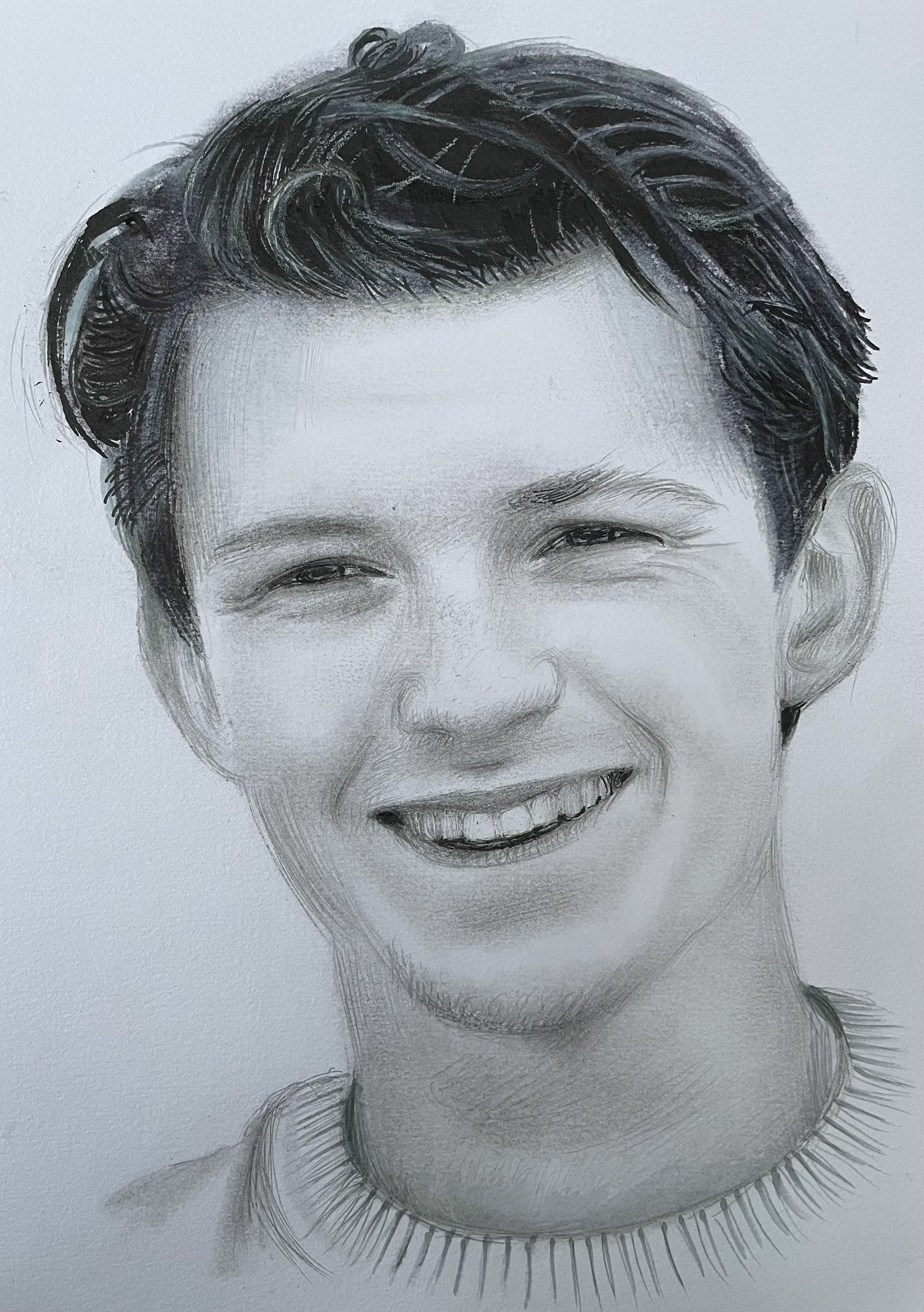 Tom Holland, A4, Pencil, Paper