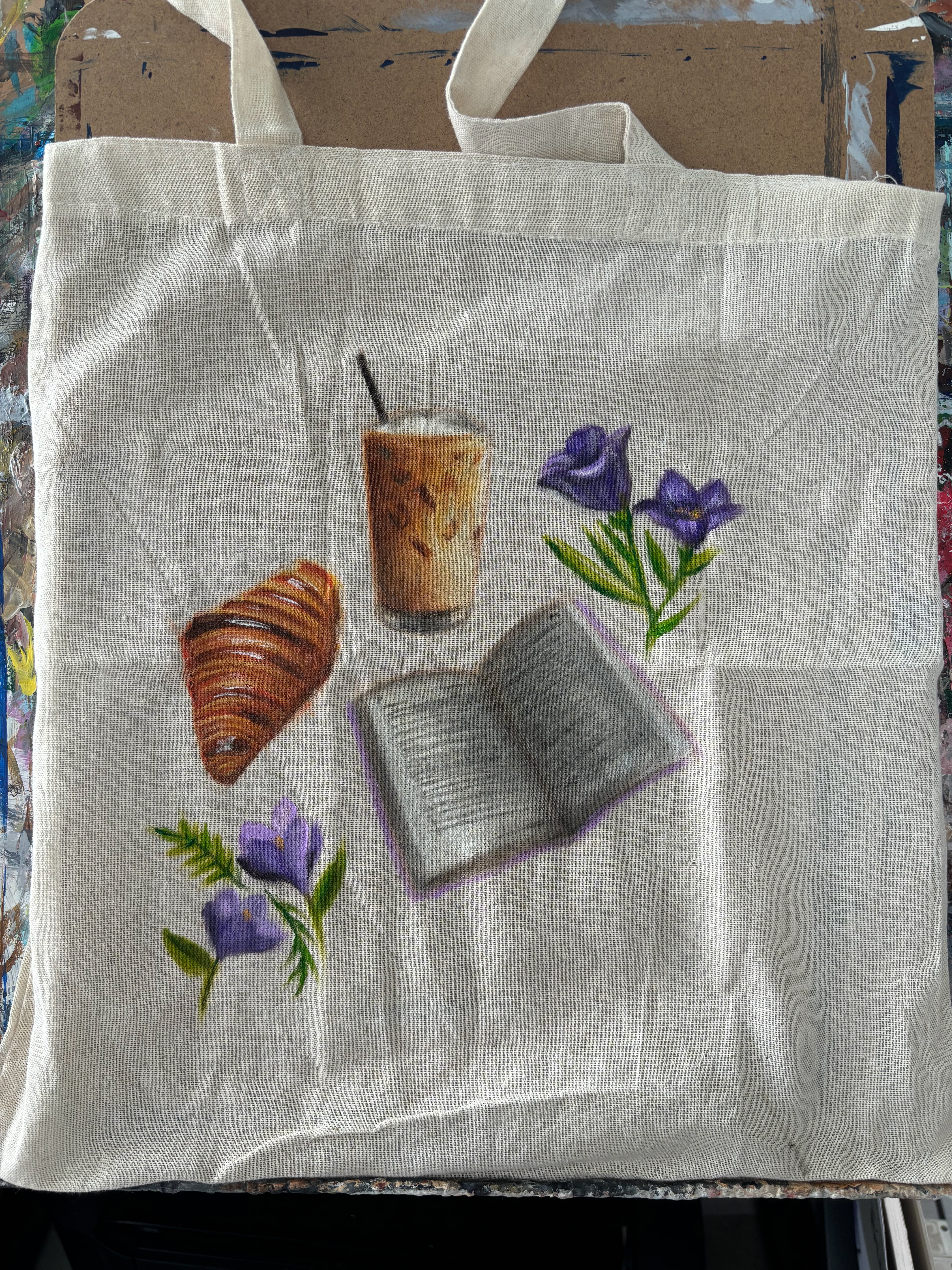 Favourite Things, Tote Bag, Fabric Paint