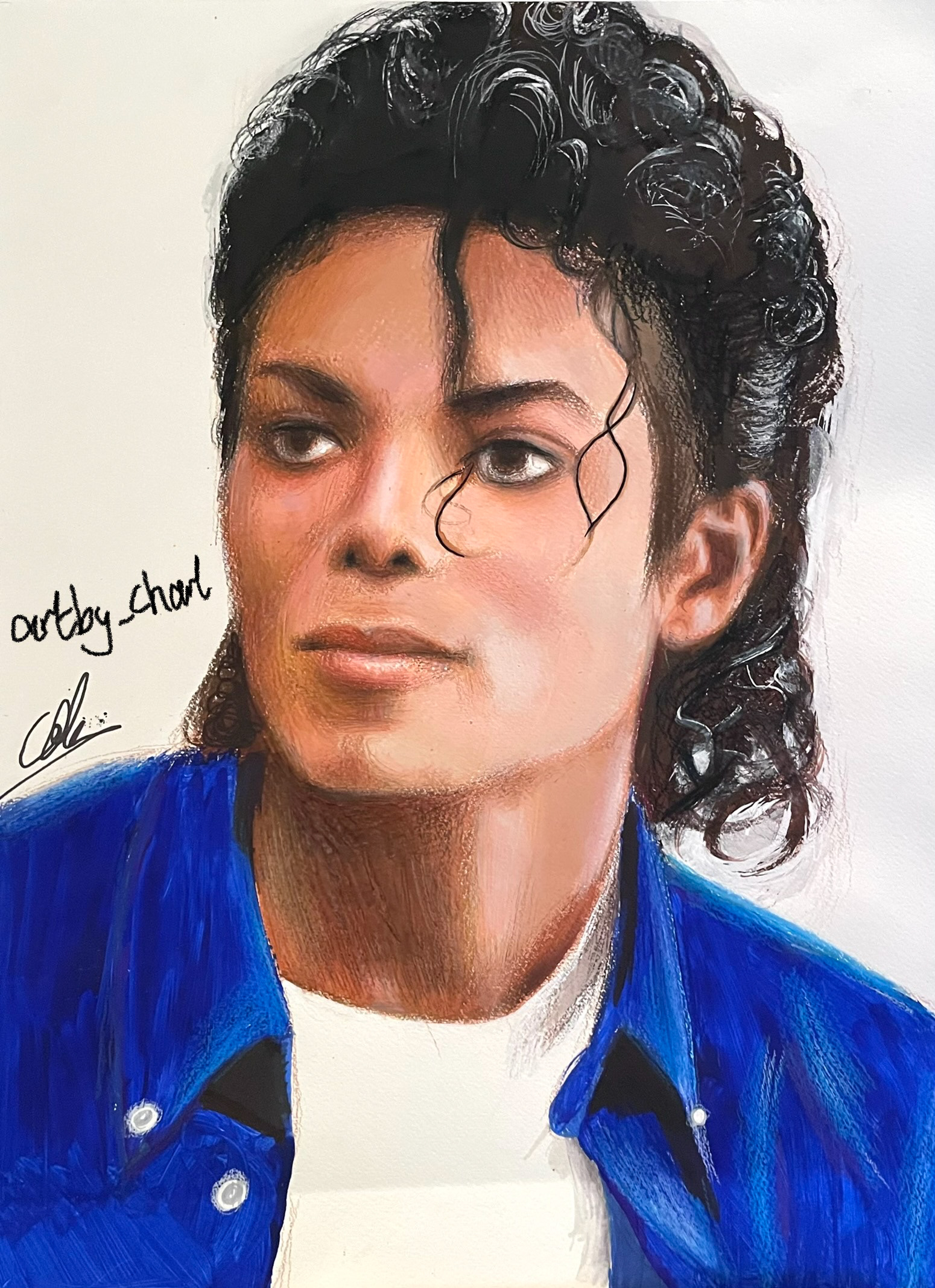 Michael, A4, Acrylic Paint, Paper