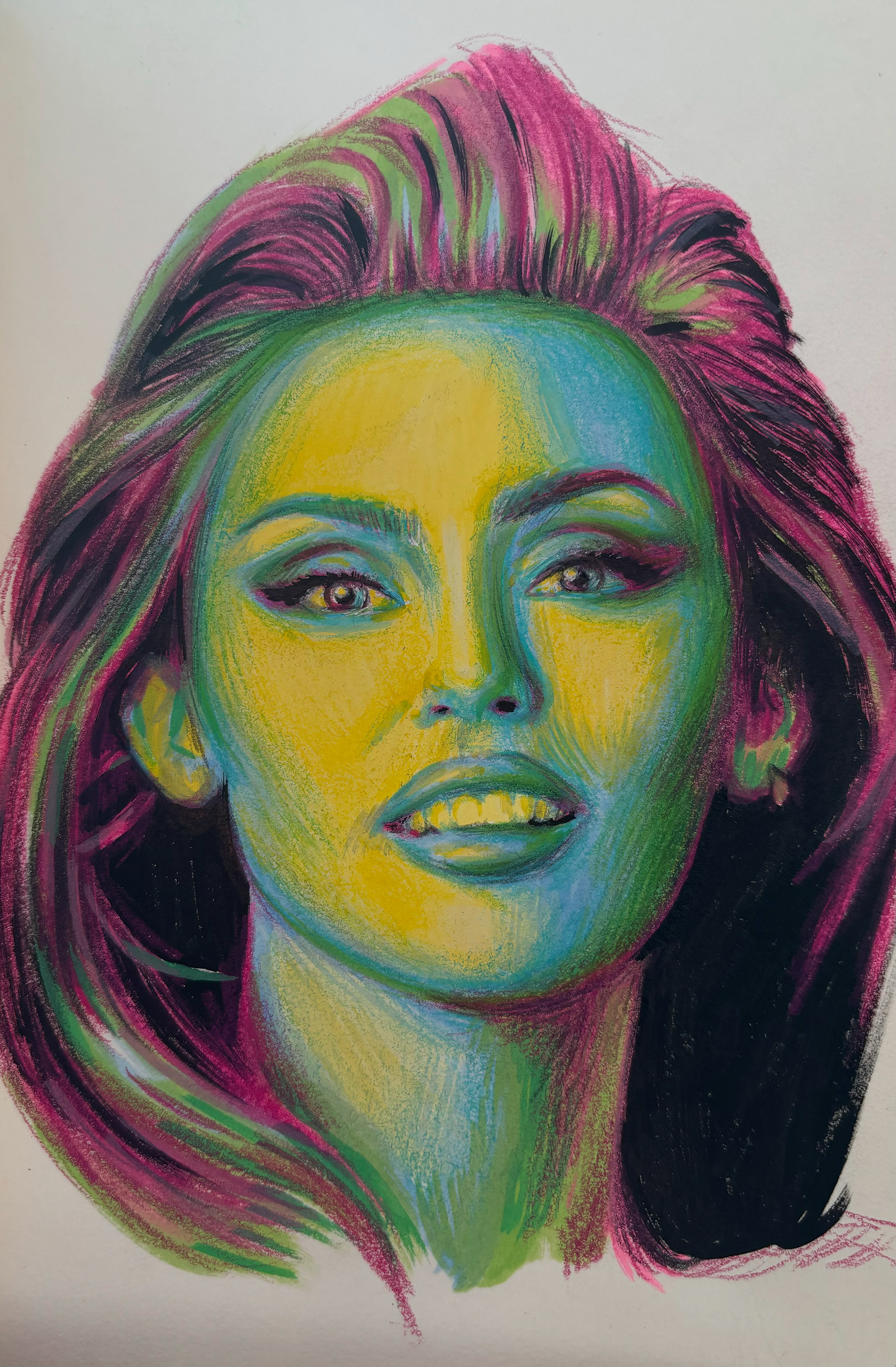 Rainbow Miley, A5, Sketchbook, Marker Pen and Pencil