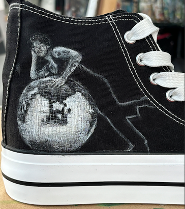 Harry Styles Shoes Part 2, Fabric Paint