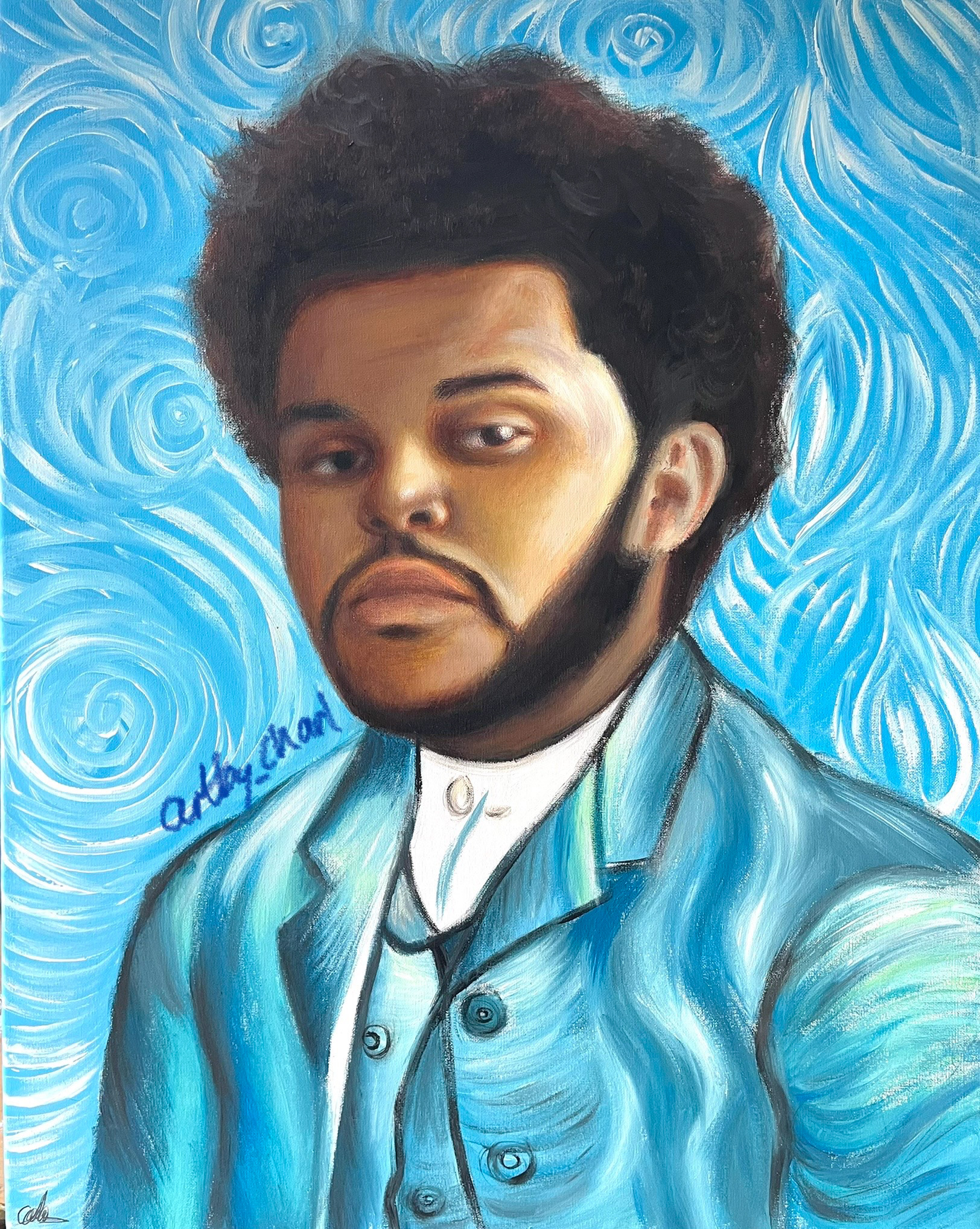Van Weeknd, A2, Acrylic, Canvas