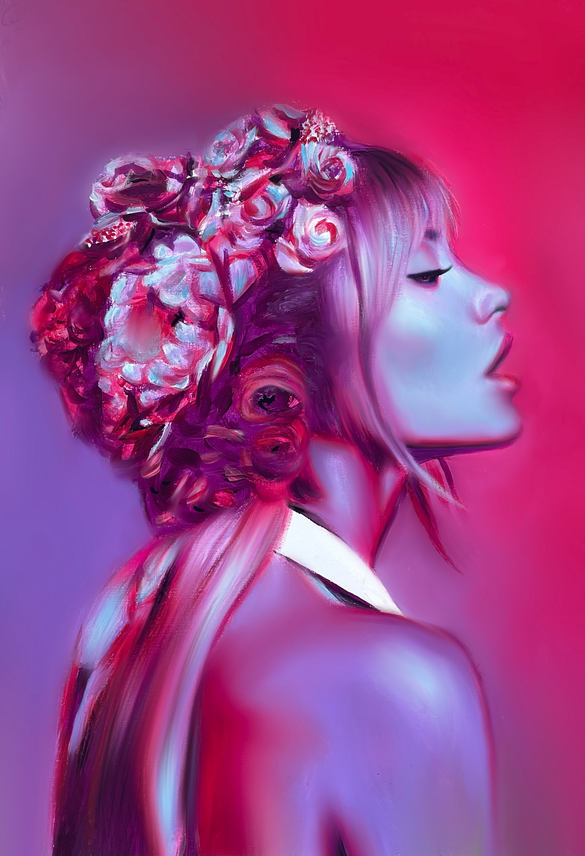 Blossom, A3, Acrylic, Canvas Paper