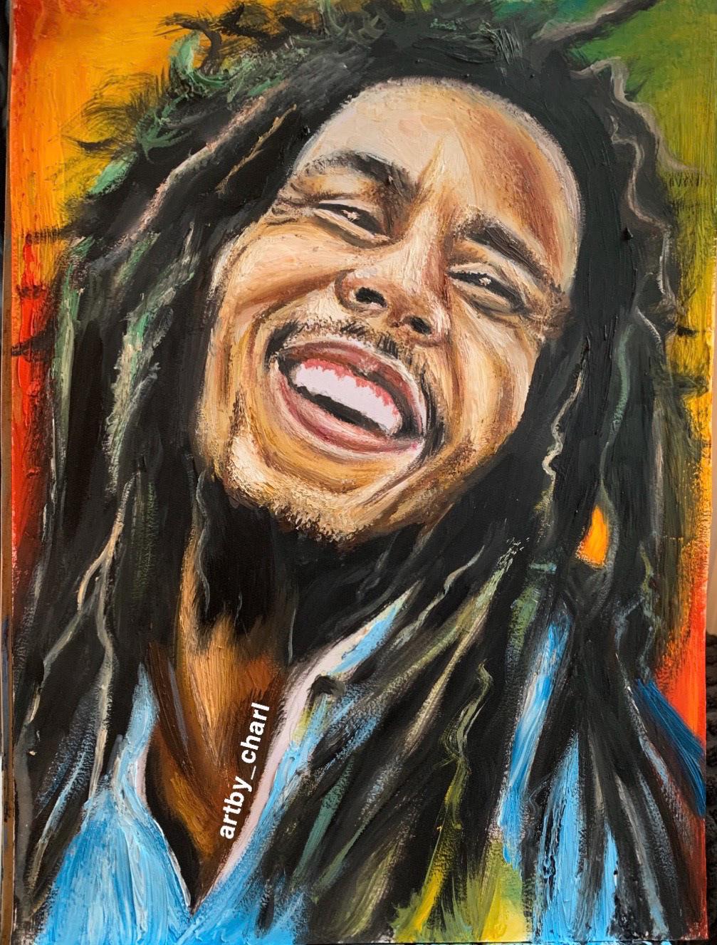 Marley, A3, Oil, Paper
