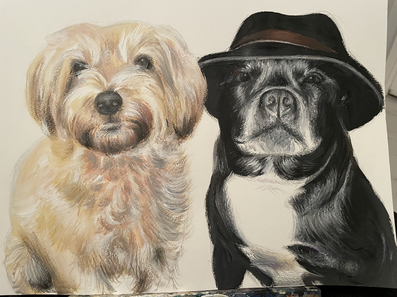 Howdy, A3, Acrylic Paint, Paper