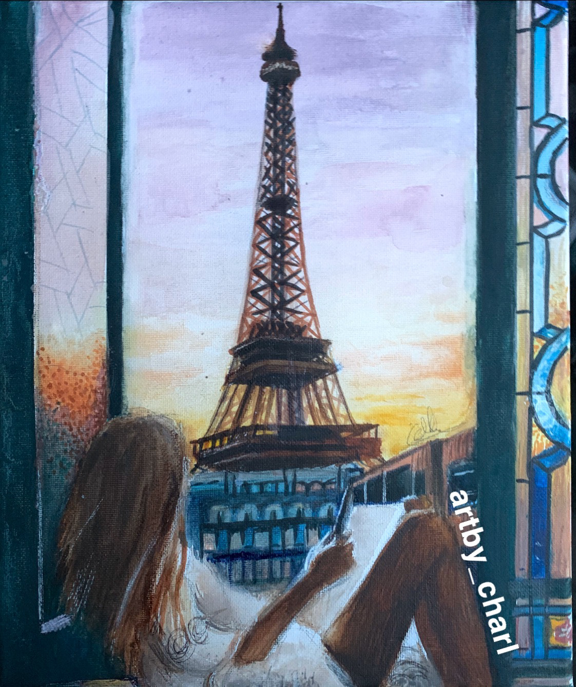 The Dream, A4, Watercolour, Canvas