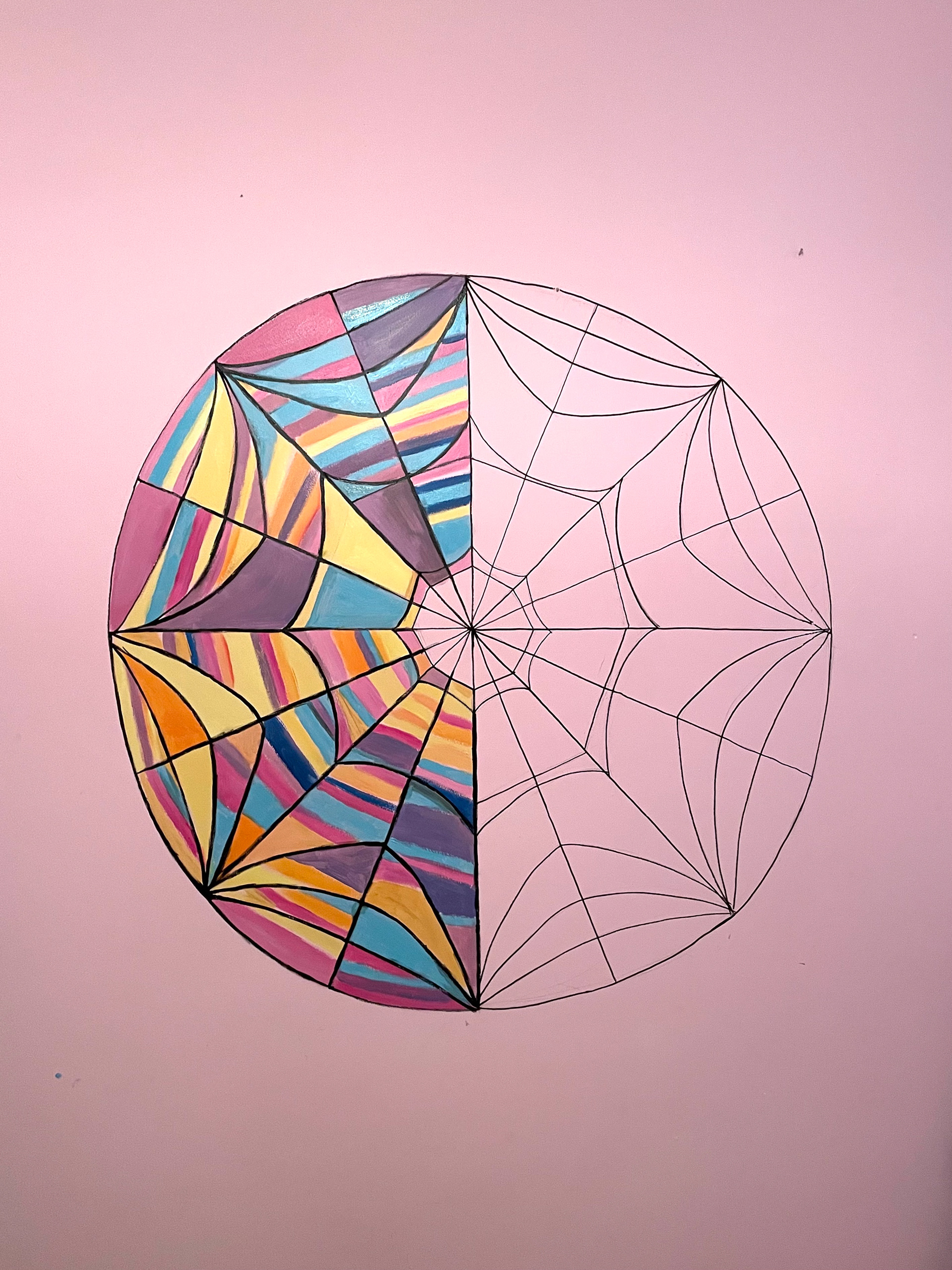 Wednesday Addams Window Mural