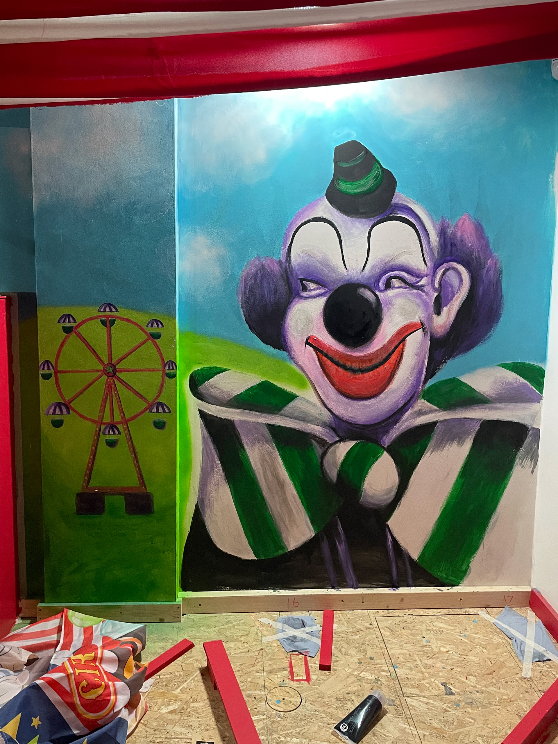 Carnival Mini Golf Clown