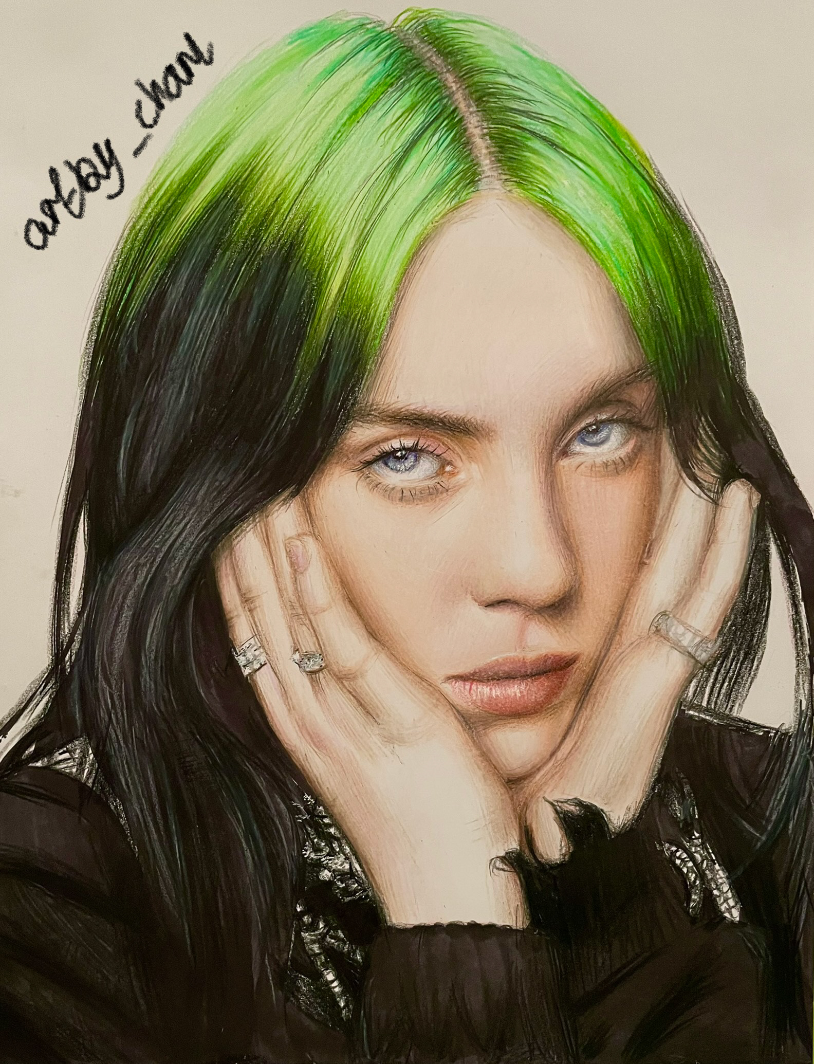 Therefore I Am, A4, Colour Pencil, Paper