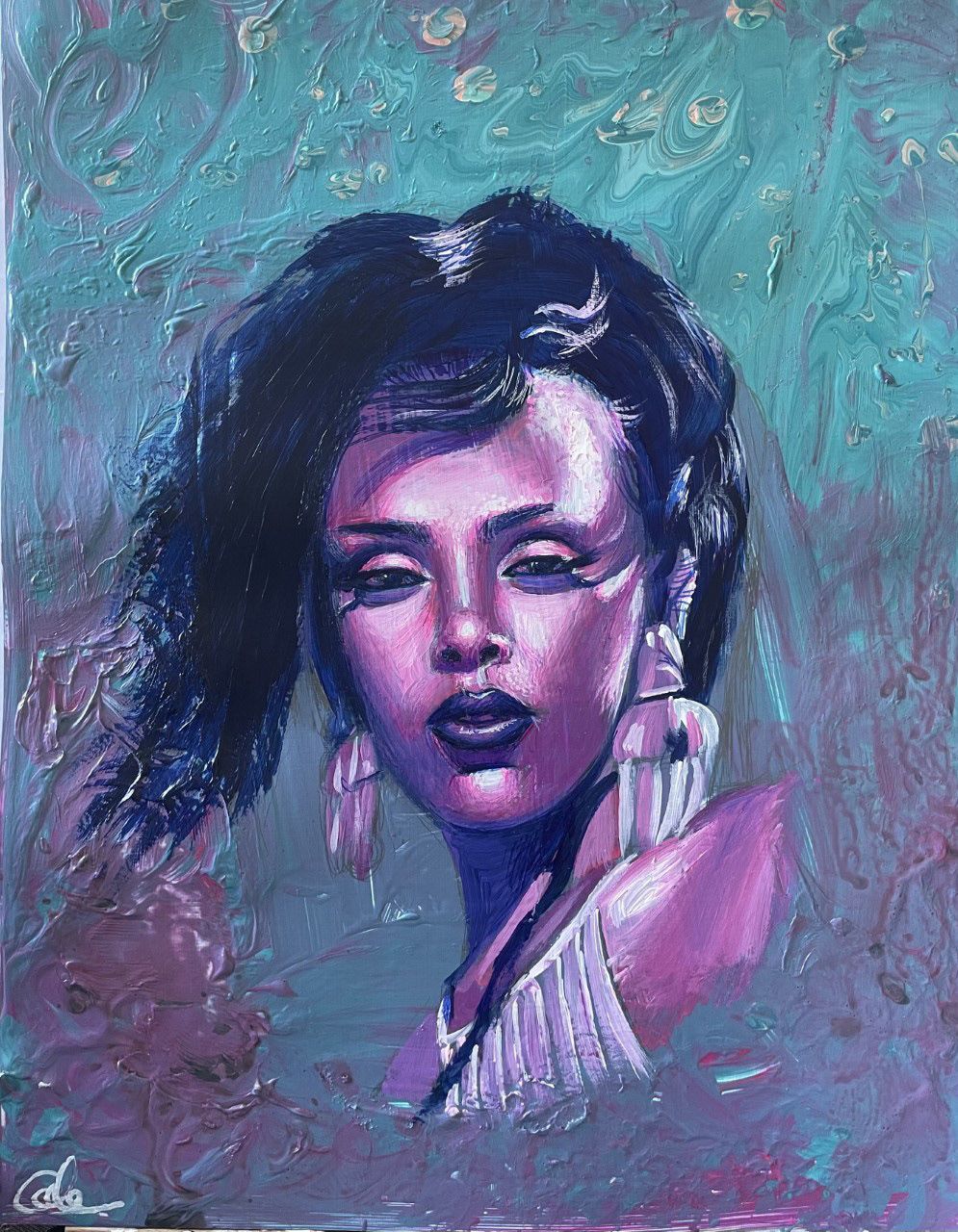 Doja, A3, Acrylic, Canvas Paper