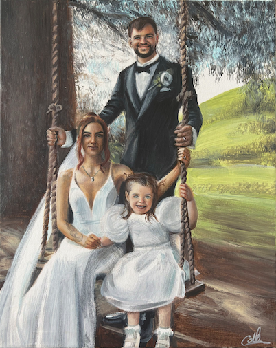 Family, A2, Acrylic, Canvas