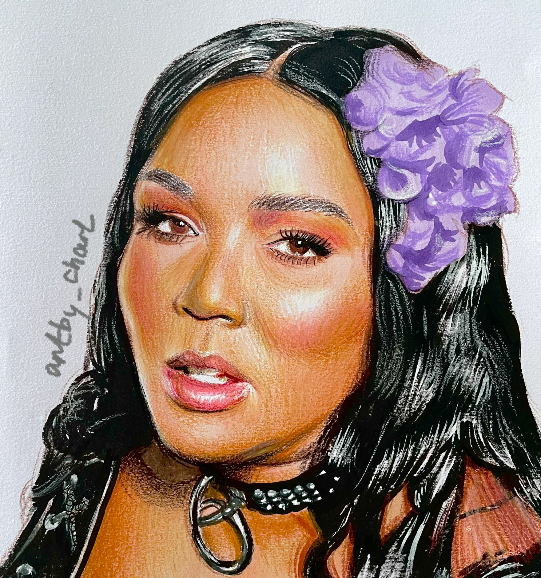 Lizzo, A4, Colour Pencil and Marker Pen, Paper