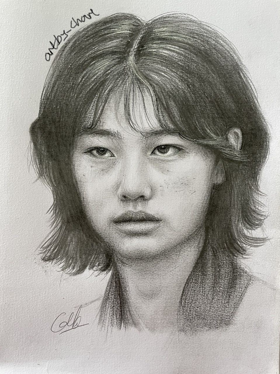 Sae Byeok (Squid Game), A4, Pencil, Paper