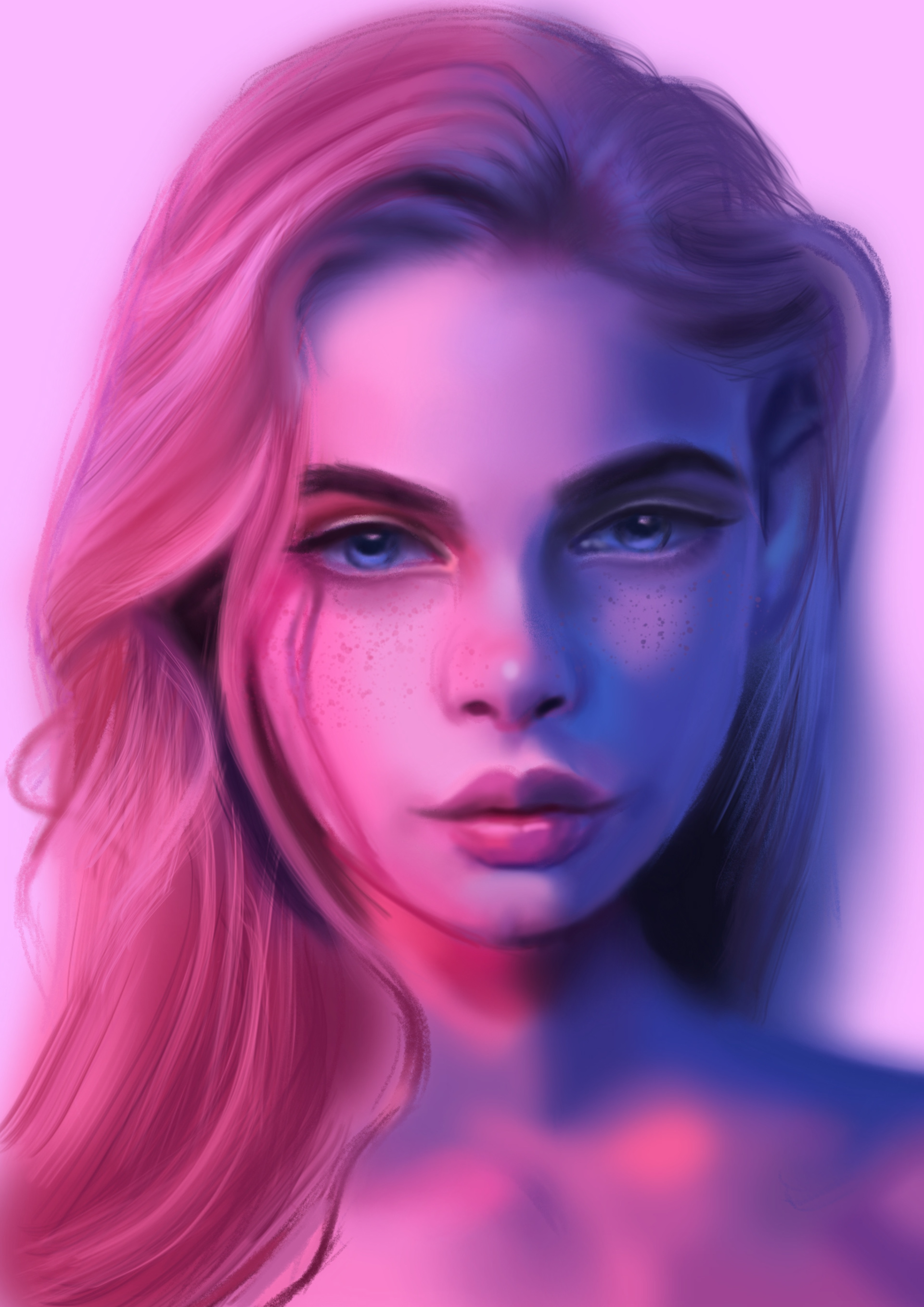 Eureka, Airbrush and Flow Hair brush, Procreate