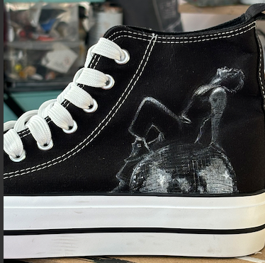 Harry Styles Shoes Part 1, Fabric Paint