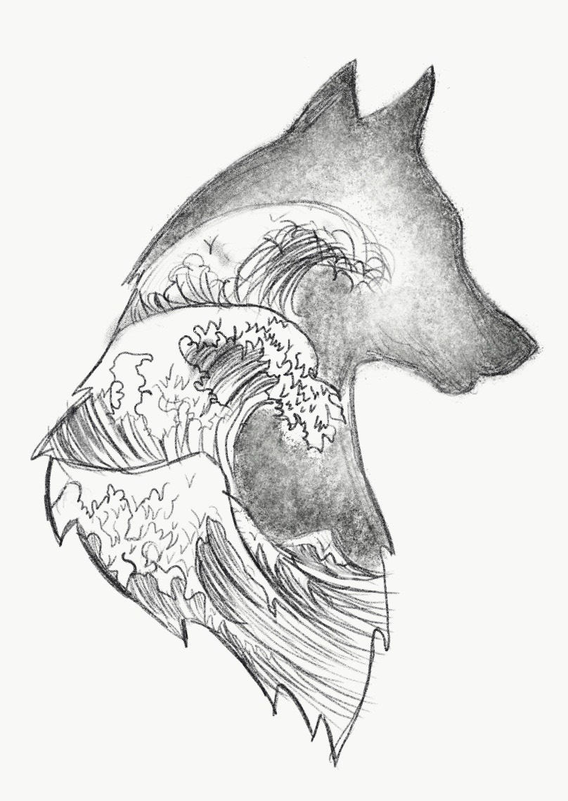 Inner waves, Pencil Tool, Adobe Sketch