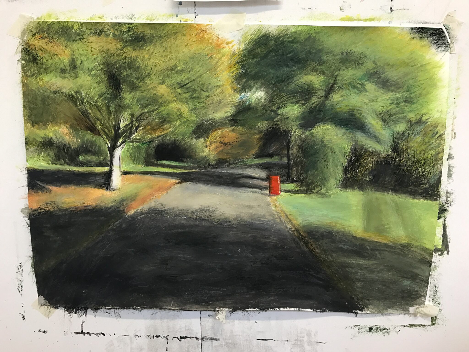 Hanley Park, A3, Acrylic Paint, Paper (2016)