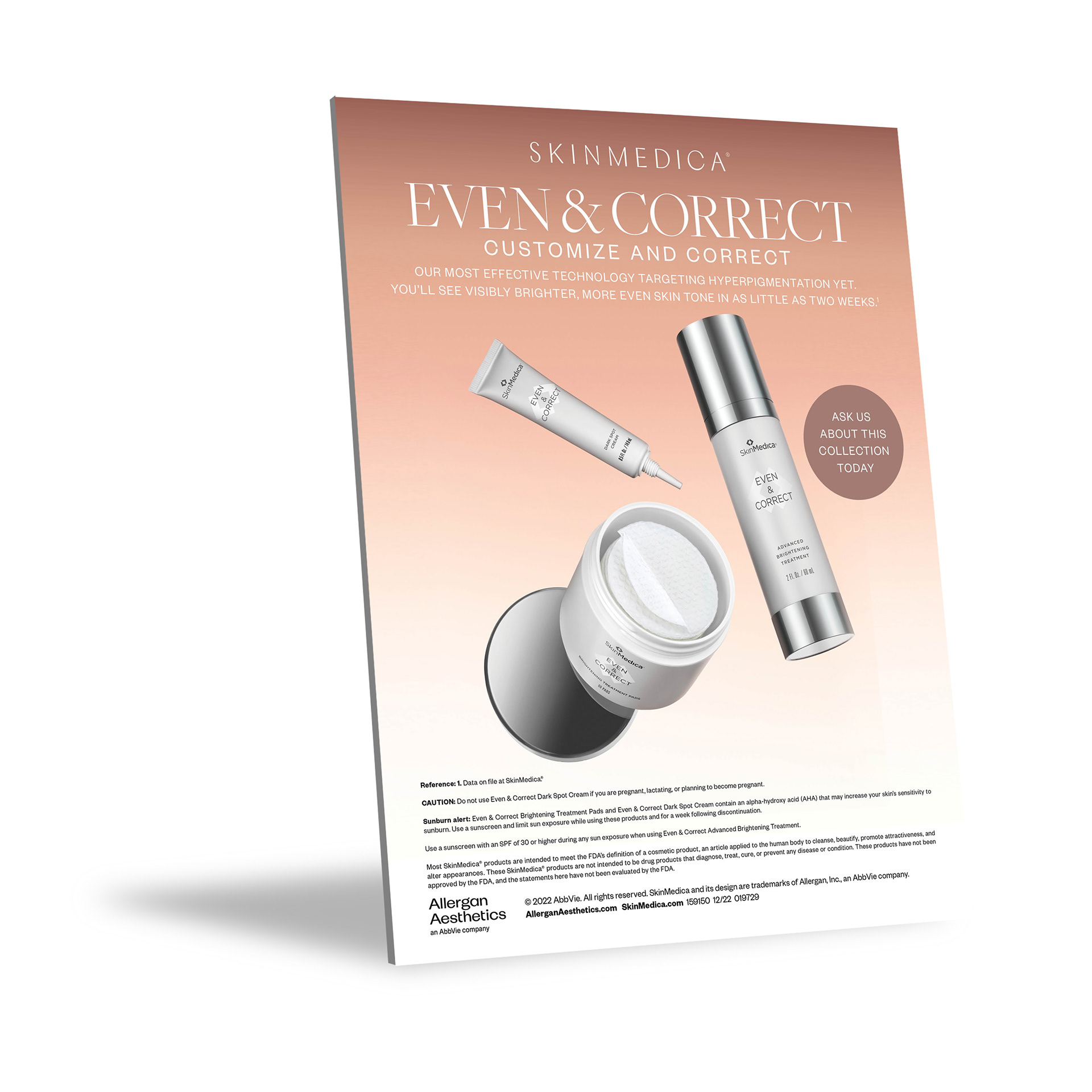 SkinMedica® Even & Correct Counter Card