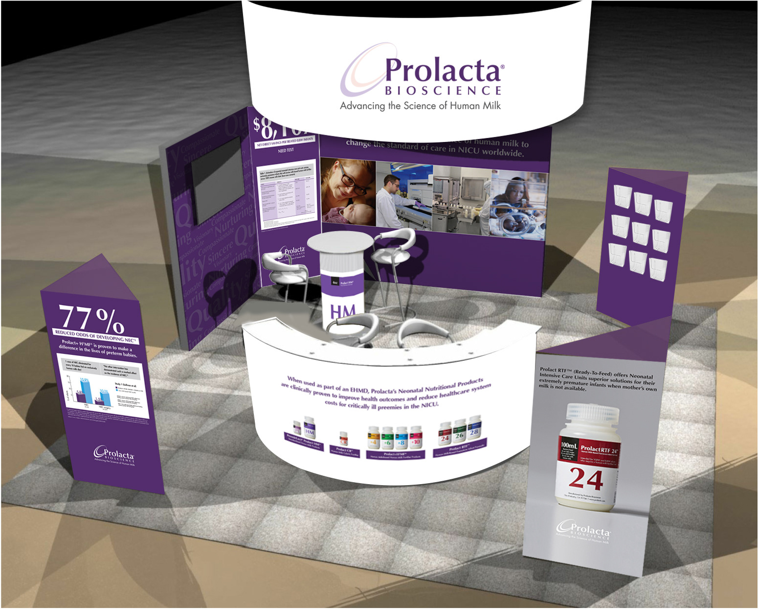 Prolacta Bioscience Trade Show Booth