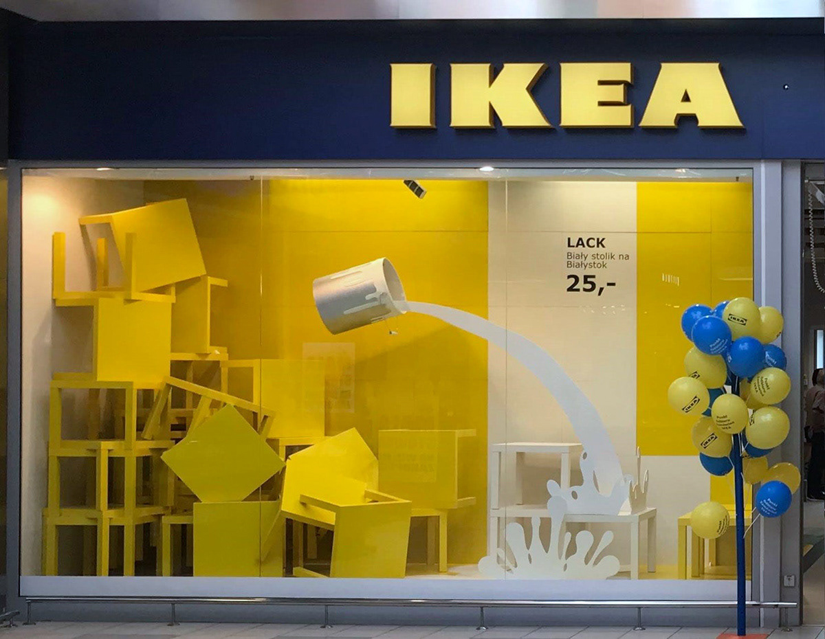 client:IKEA, Shop window, Bialystok