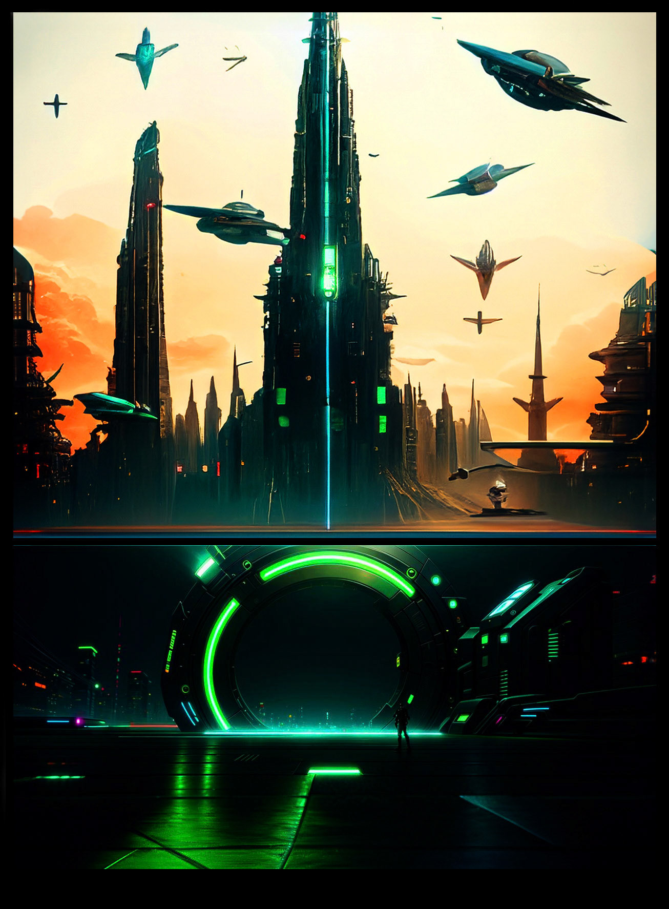 SCI-FI ENVIRONMENT DESIGN | Hammura-B | Concept Art | AI & Photoshop