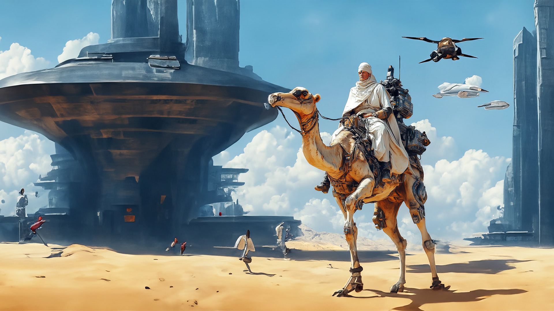 SCI-FI ENVIRONMENT DESIGN | Lawrence of Arabia | Concept Art | AI & Photoshop