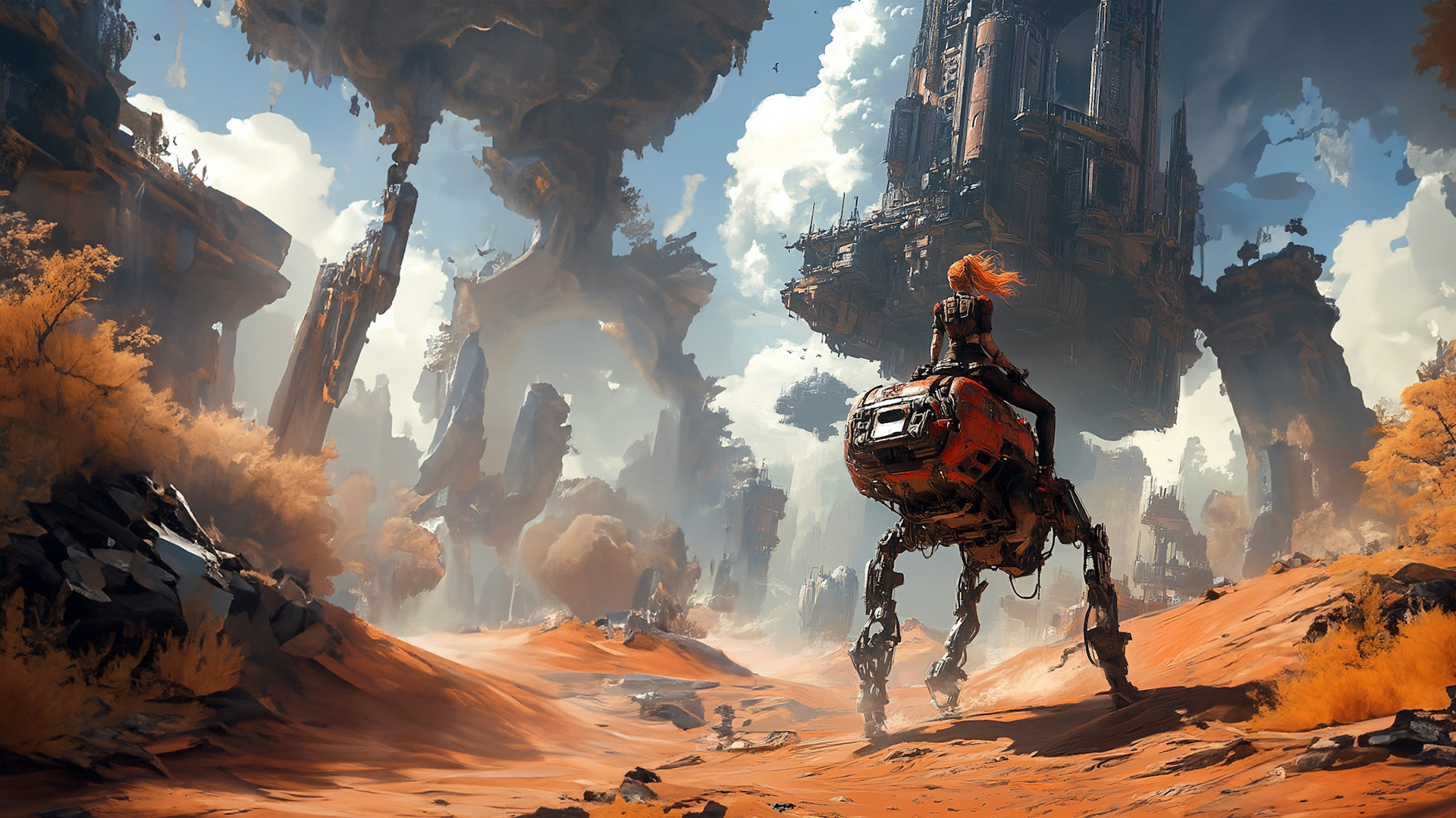 SCI-FI ENVIRONMENT DESIGN | Varahie | Concept Art | AI & Photoshop