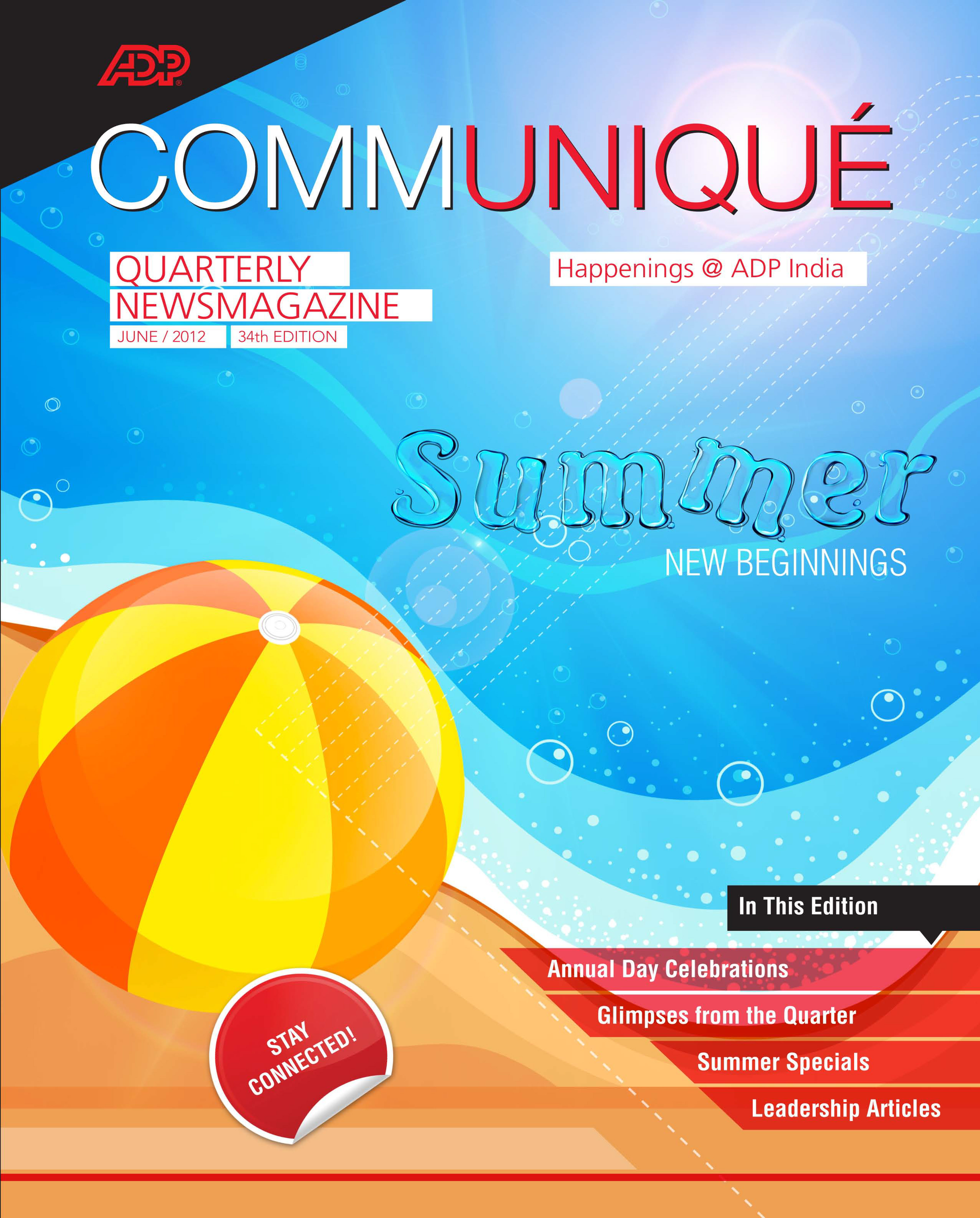 ADP | Corporate Identity | Print Design for Quarterly News Magazine