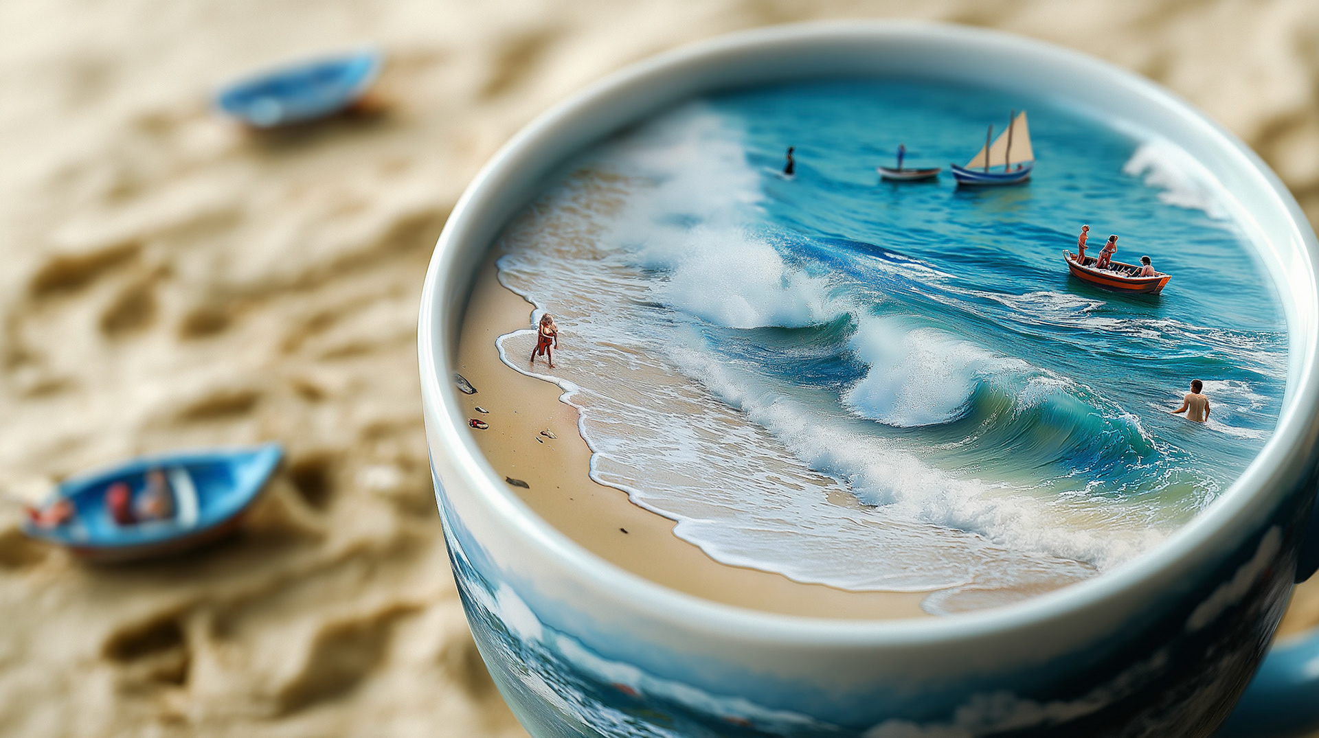 FANTASY DESIGN | Storm in a Tea Cup | Concept Art | AI & Photoshop