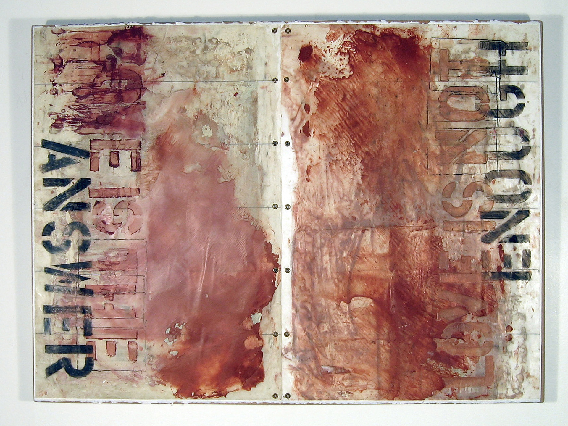 ANSWER ENOUGH, encaustic, mixed media, Sue Katz, $300