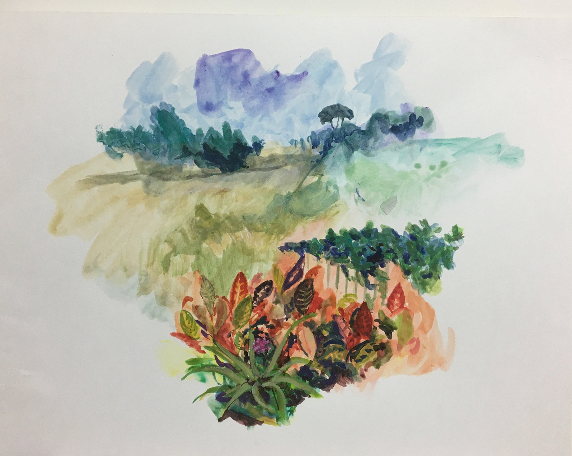 Where Deer have passed, watercolor, Janet W. Winston, $300