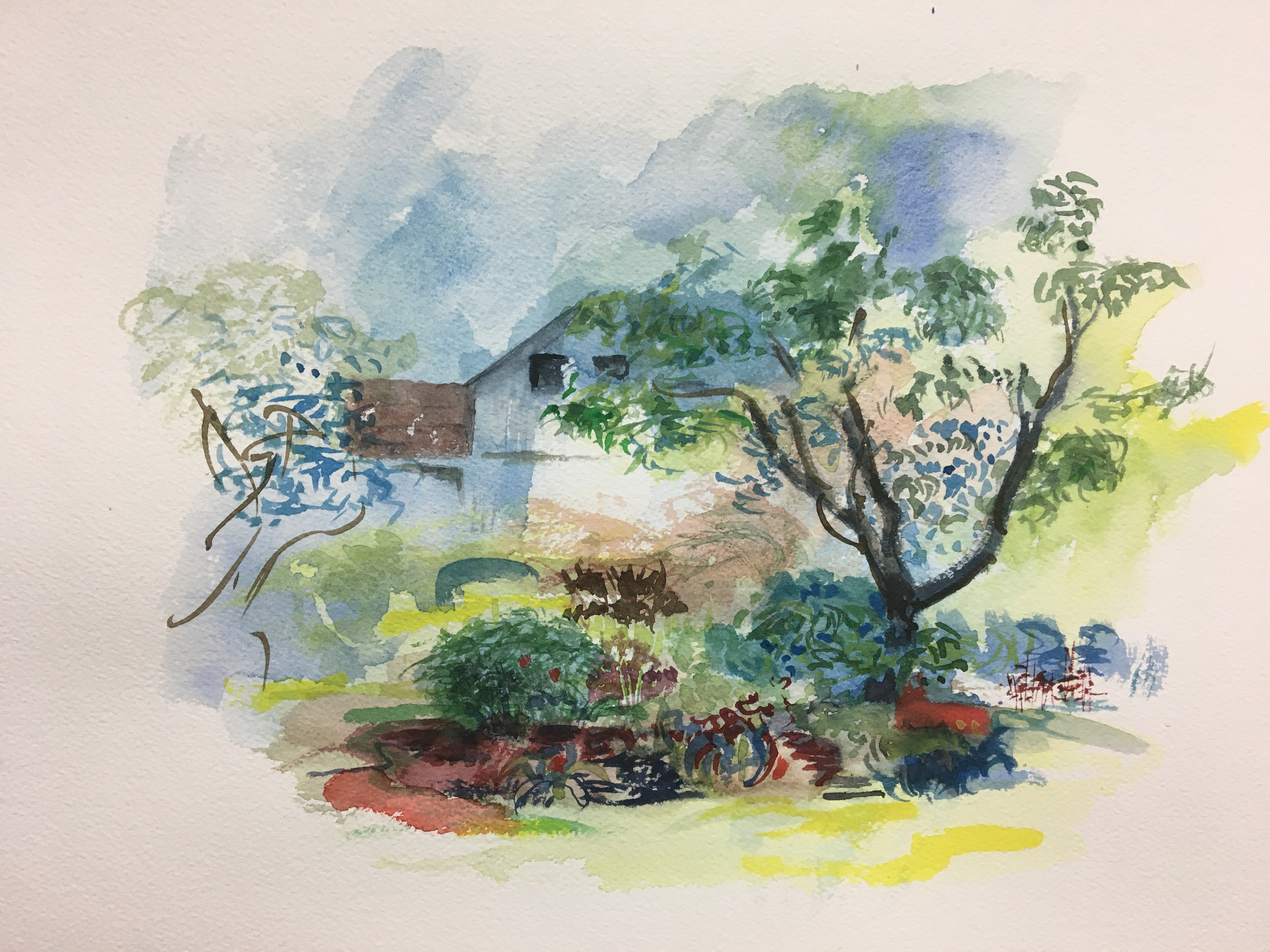 In their Glory, watercolor, Janet W. Winston, $300