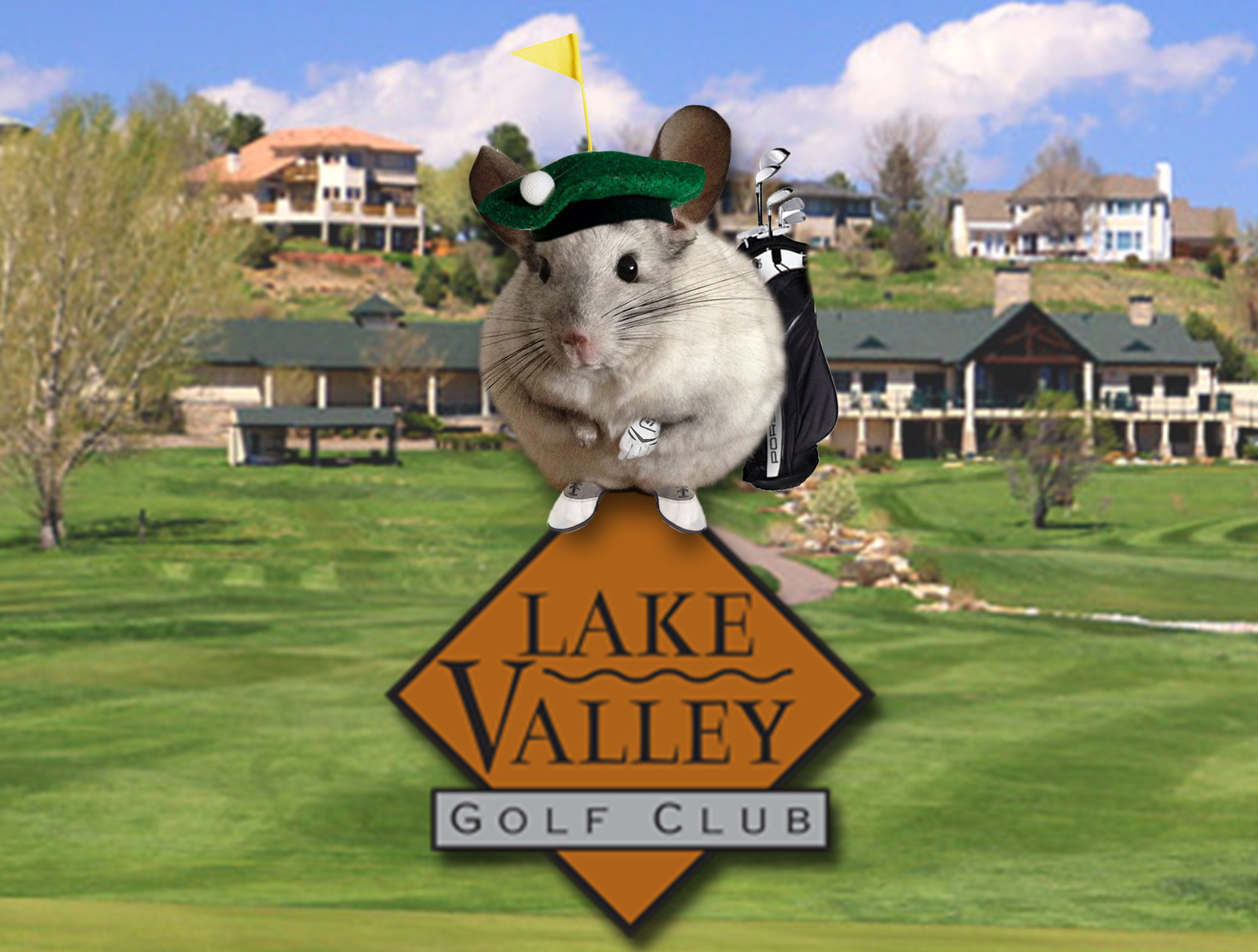 Time to head to the course! Luckily he has a membership to Boulder's Lake Valley Golf Course!